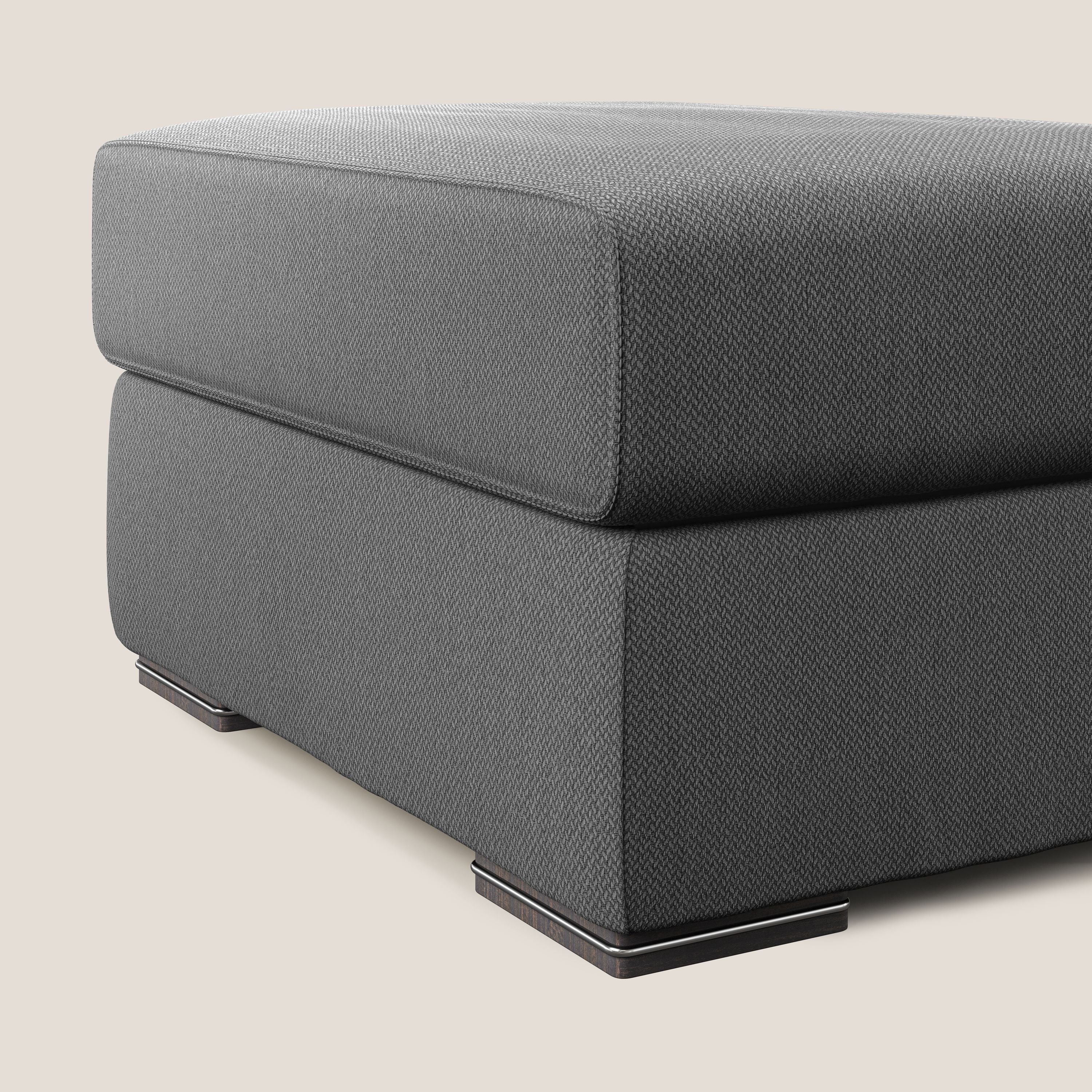 Sun pouf apribile contenitore in tessuto smacchiabile ad acqua T05 antracite - divani.store