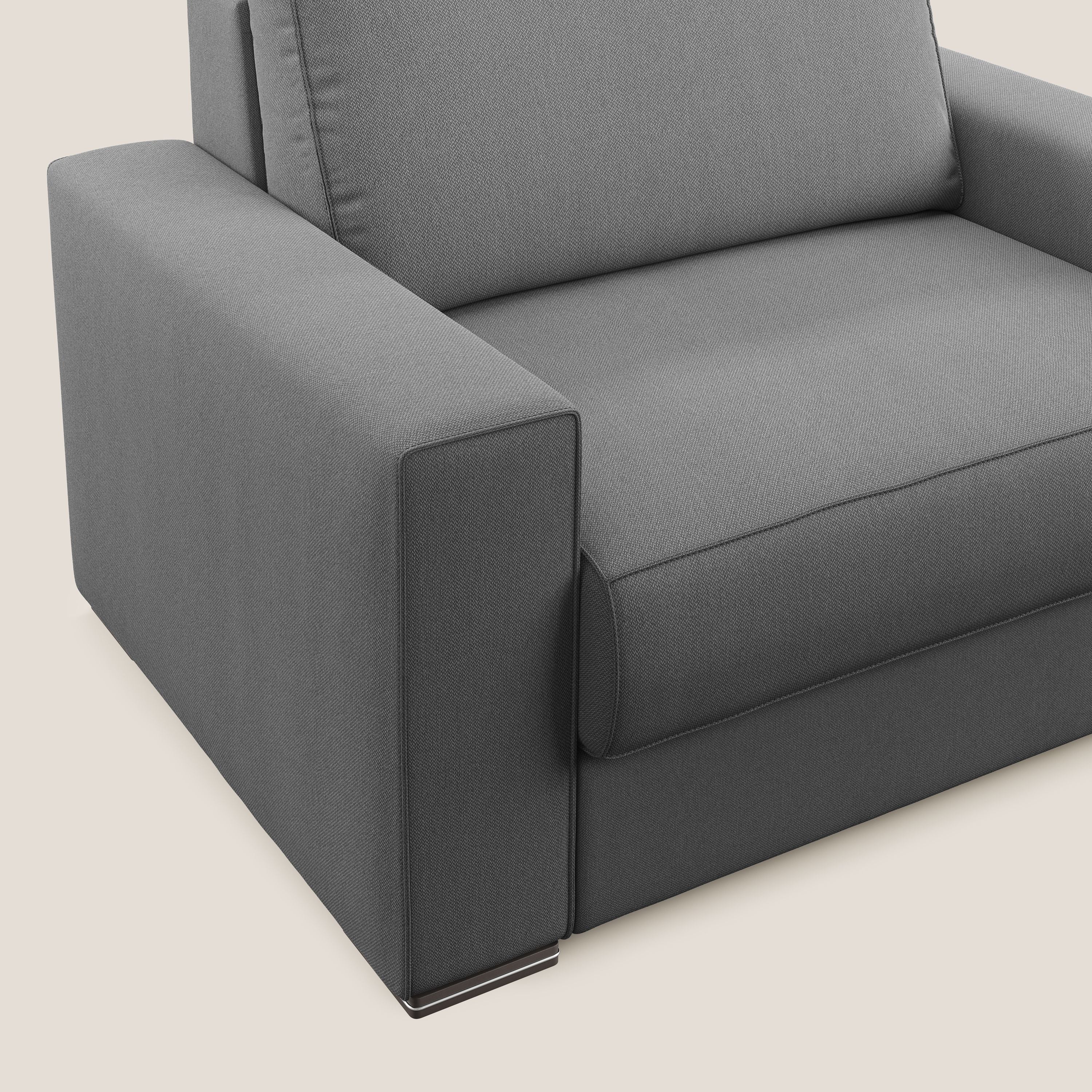 Dream poltrona letto in tessuto smacchiabile T05 antracite - divani.store