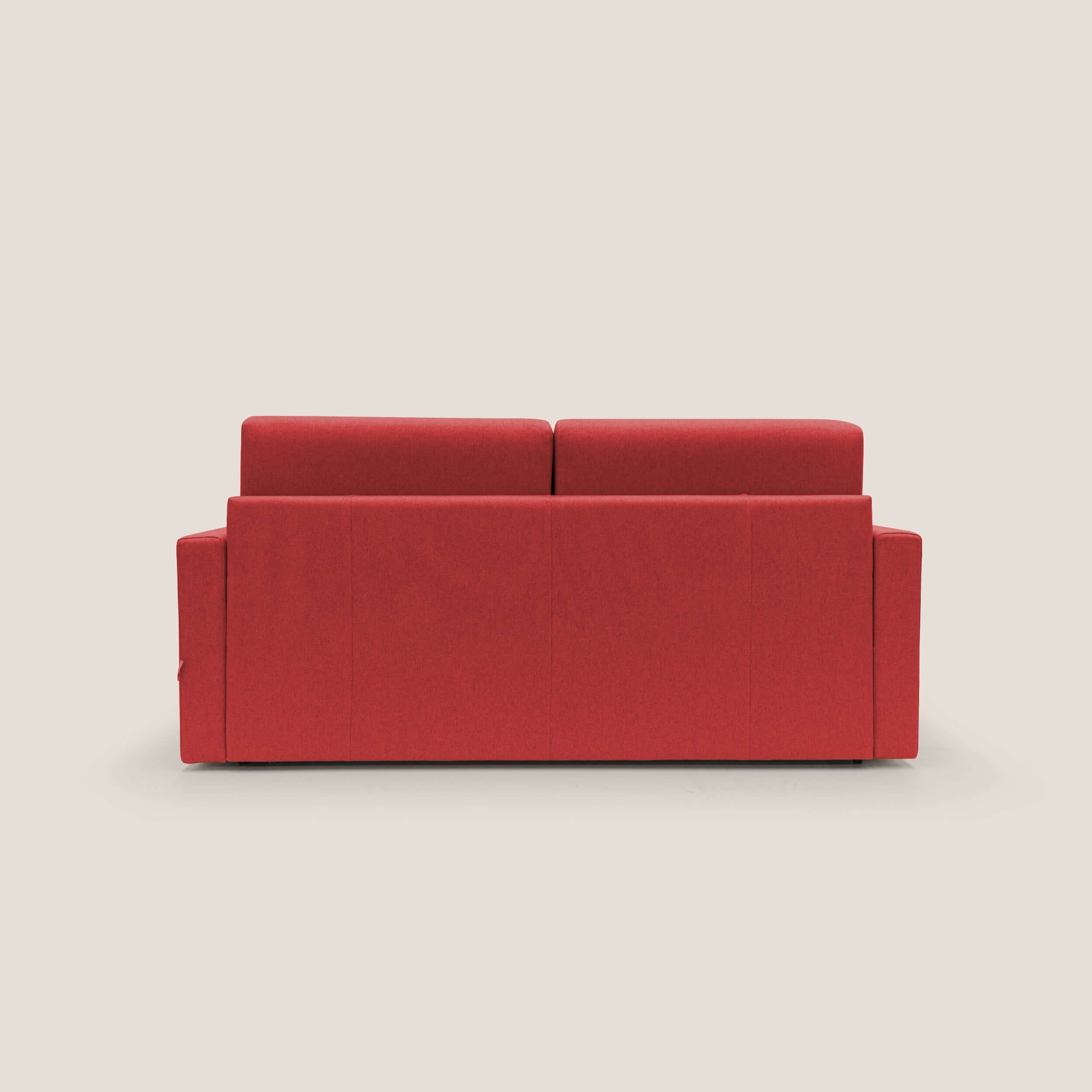 Chris Divano letto matrimoniale in tessuto impermeabile T13 rosso - divani.store