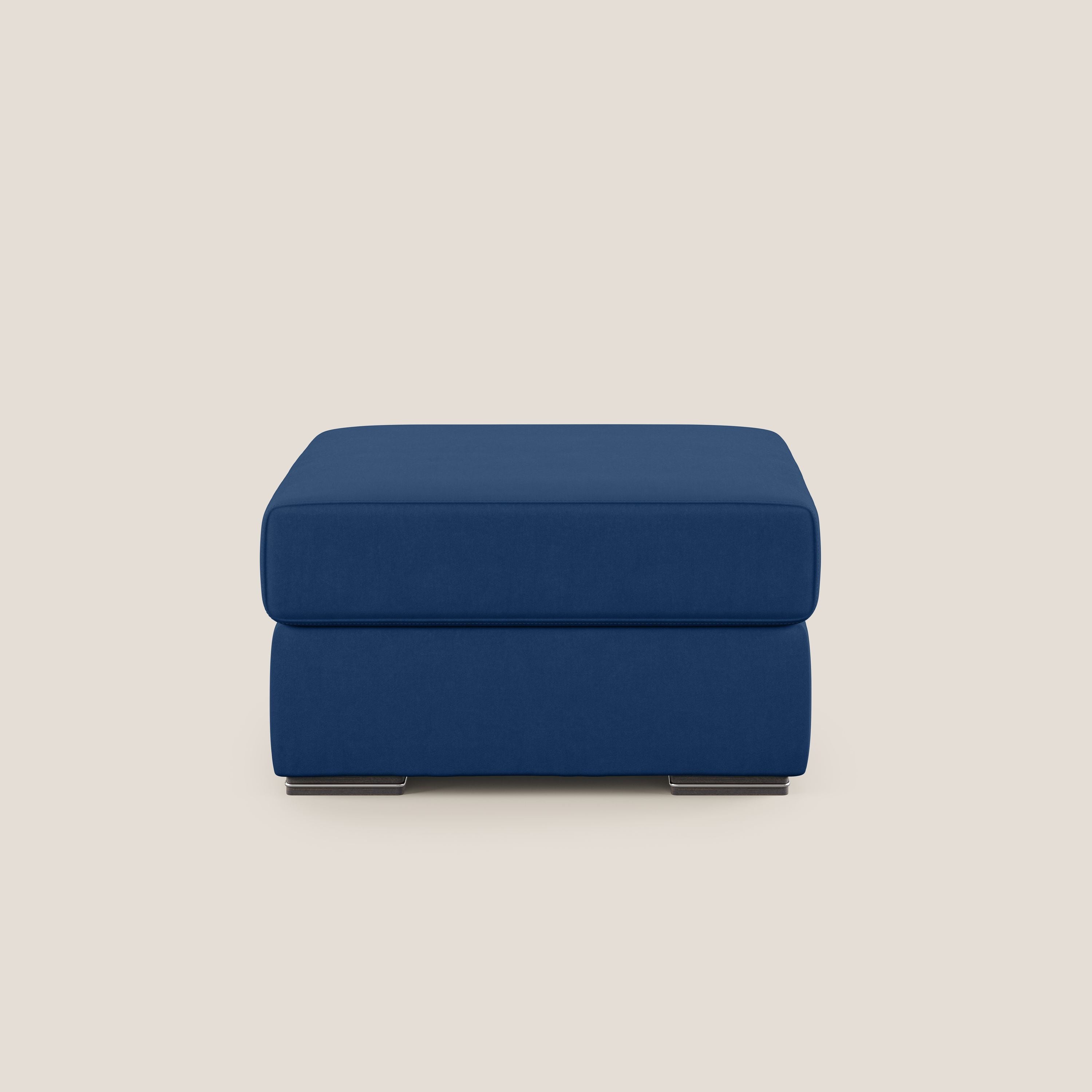 Sun pouf apribile contenitore in microfibra smacchiabile T11 blu - divani.store