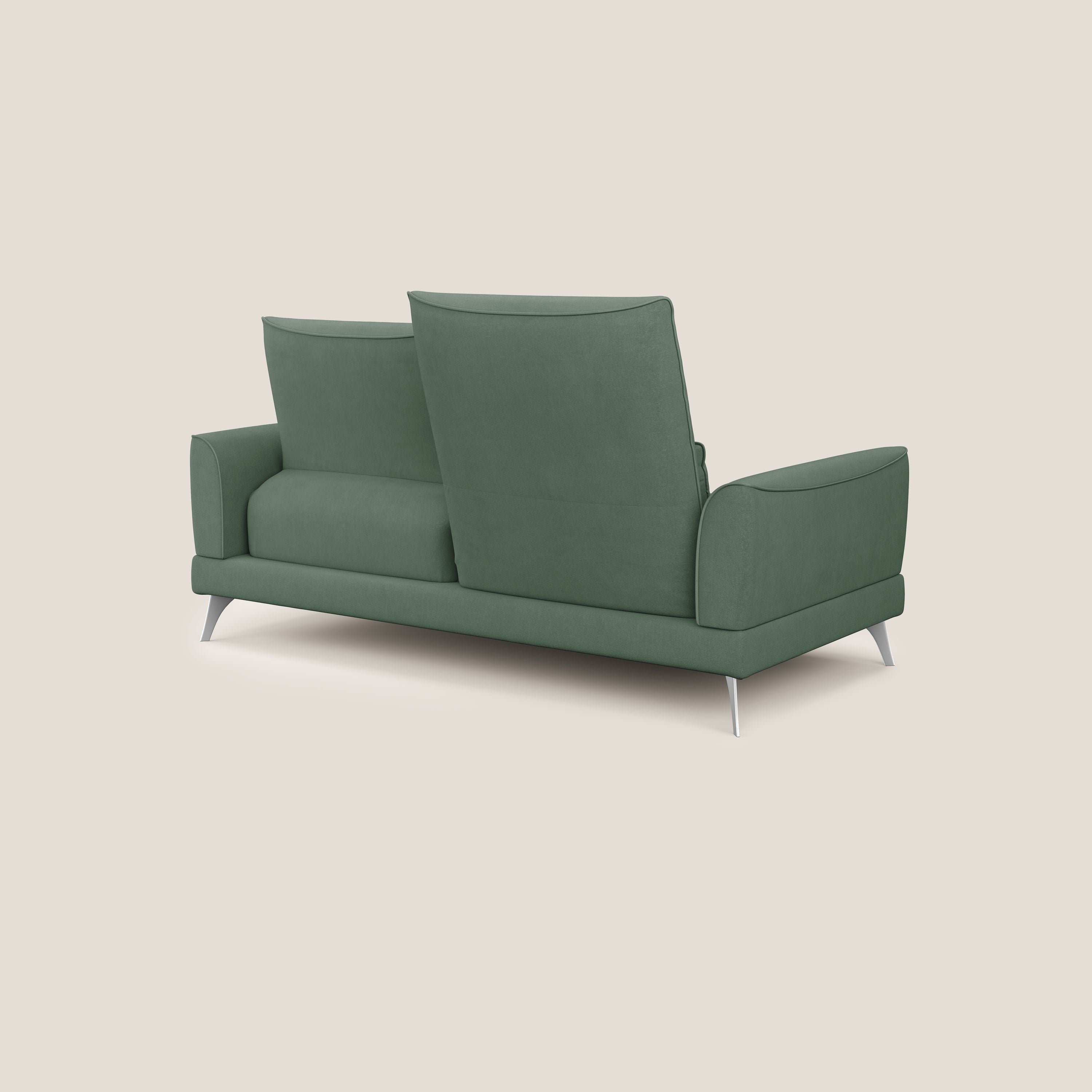 Tommy Divano relax con schienali traslanti in microfibra smacchiabile T11 verde - divani.store