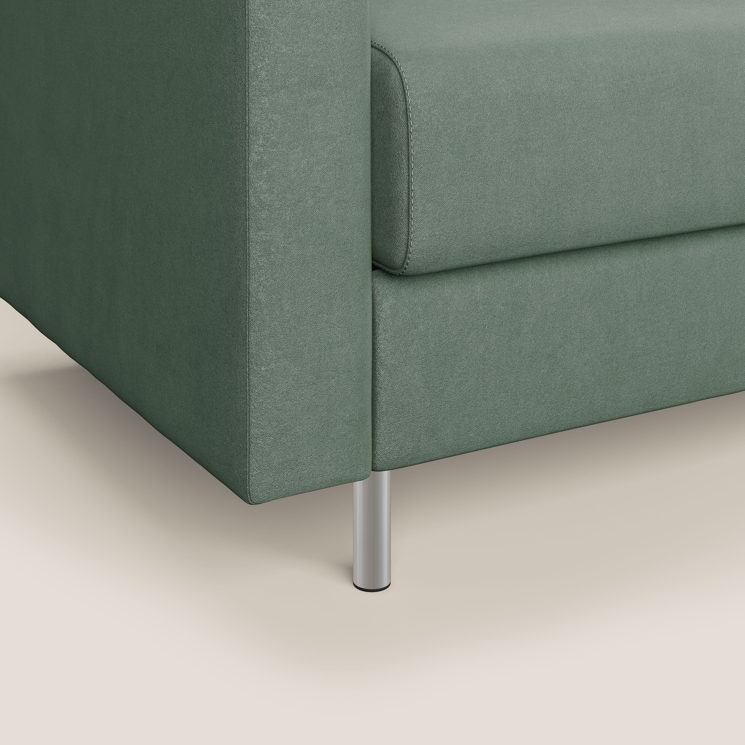 Megan poltrona letto in microfibra smacchiabile T11 verde - divani.store