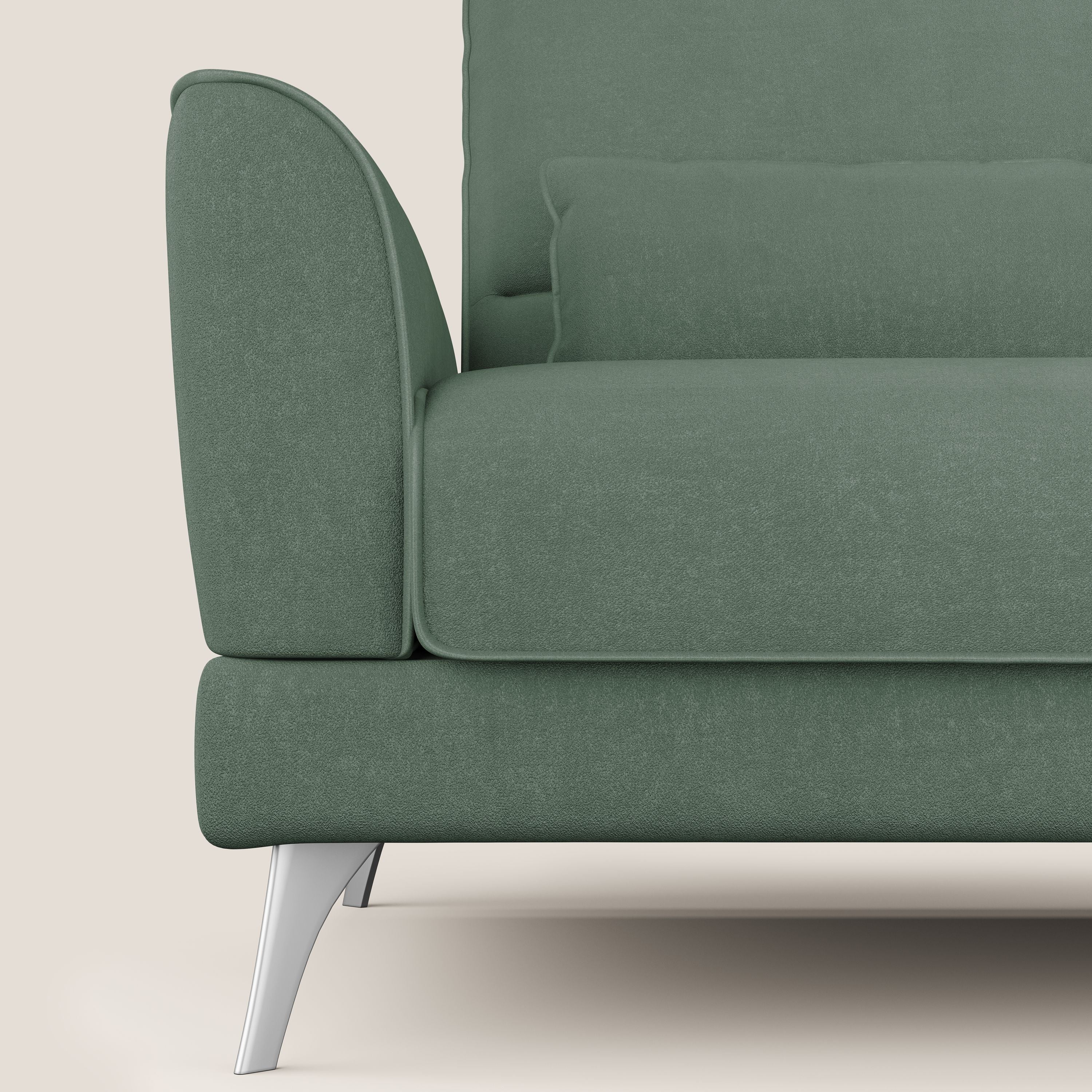 Tommy Divano relax con schienali traslanti in microfibra smacchiabile T11 verde - divani.store