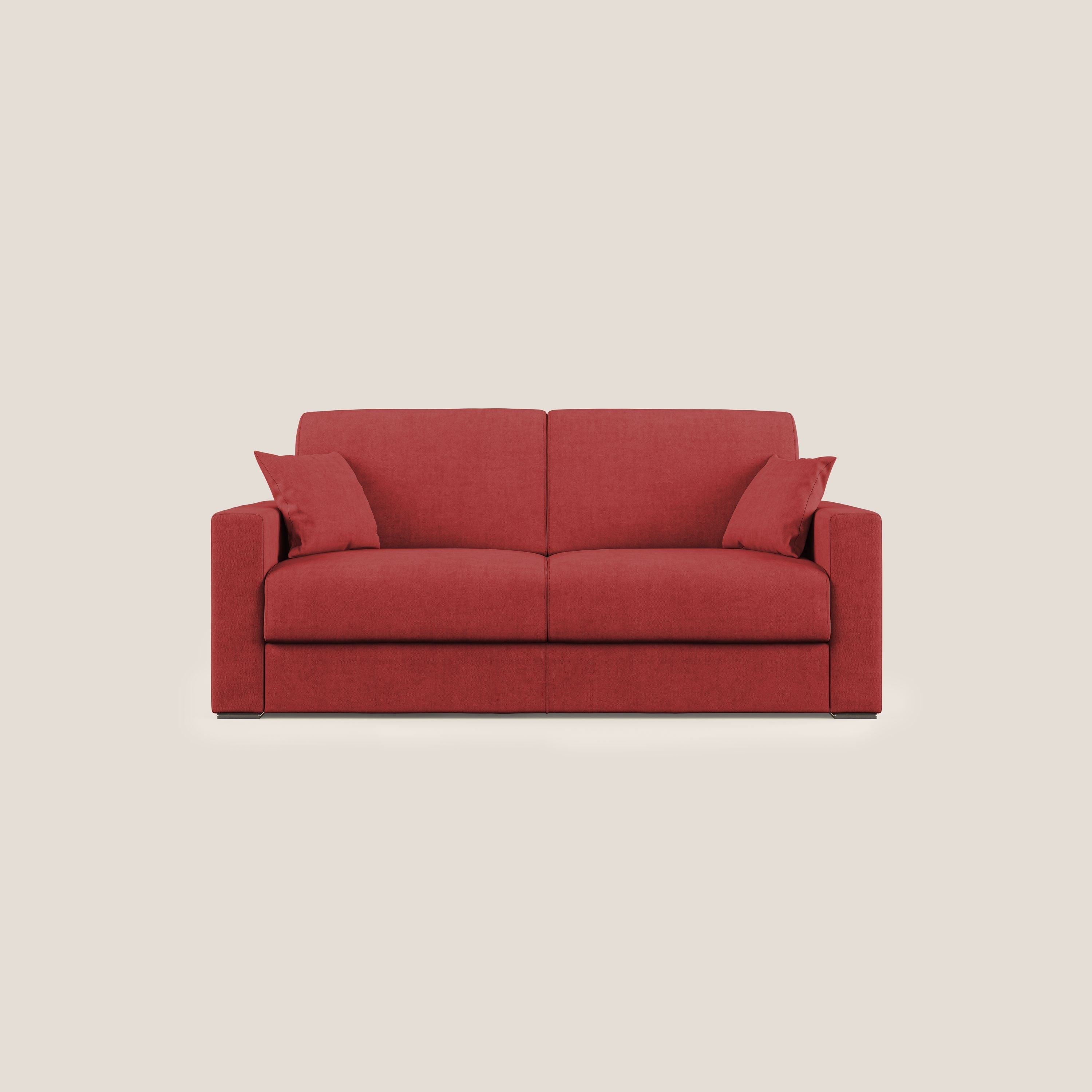 Best Divano letto matrimoniale in tessuto impermeabile T02 rosso - divani.store