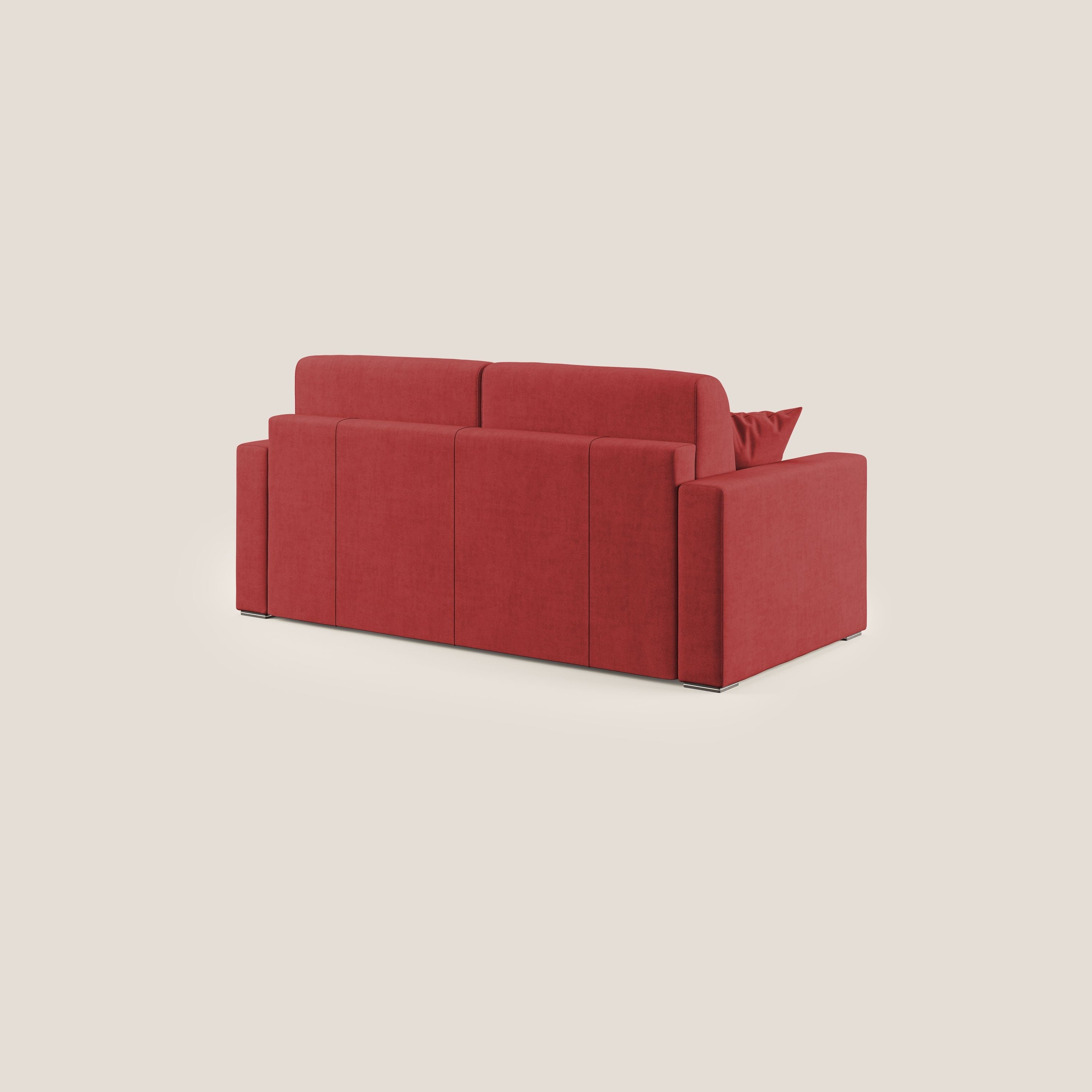 Best Divano letto matrimoniale in tessuto impermeabile T02 rosso - divani.store
