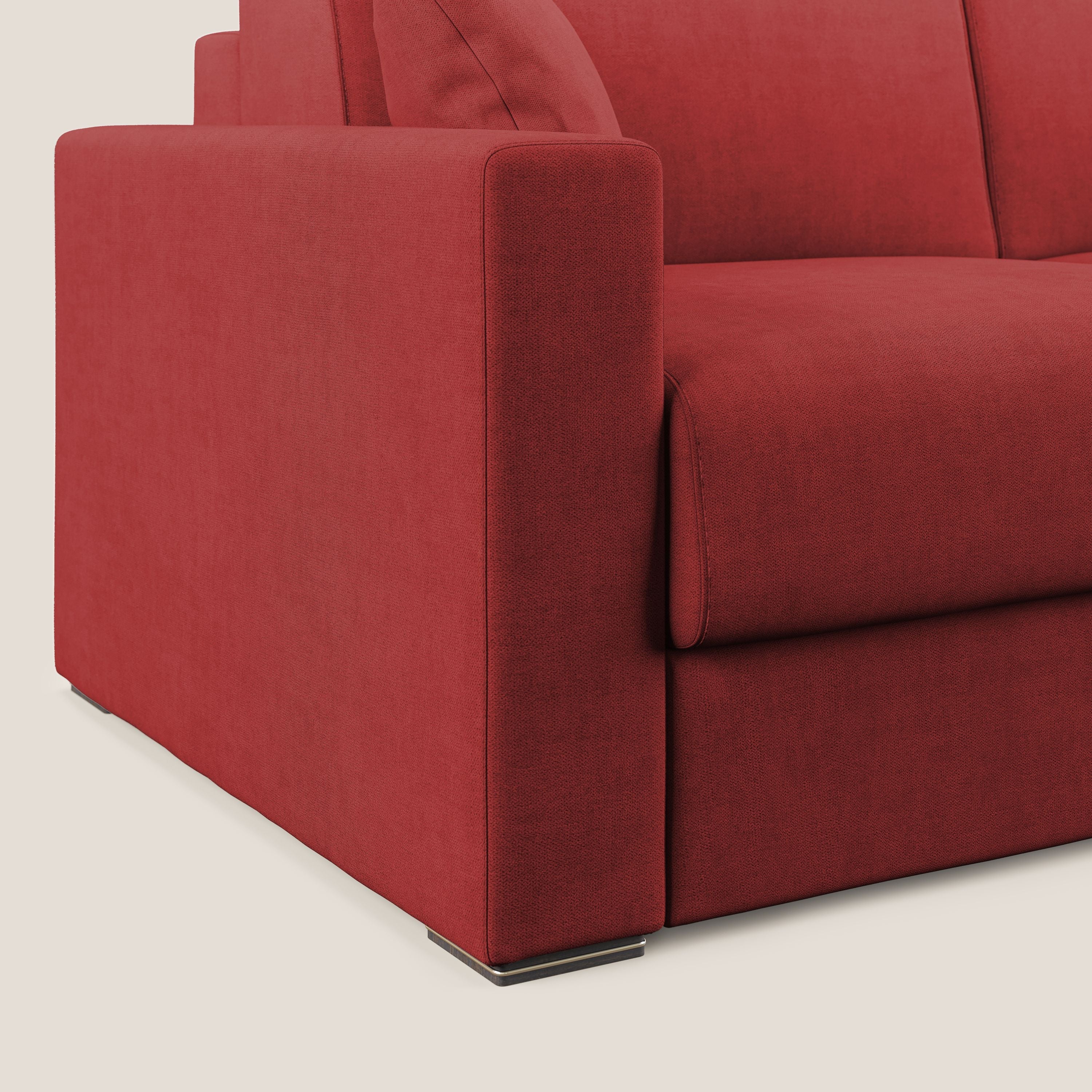 Best Divano letto matrimoniale in tessuto impermeabile T02 rosso - divani.store
