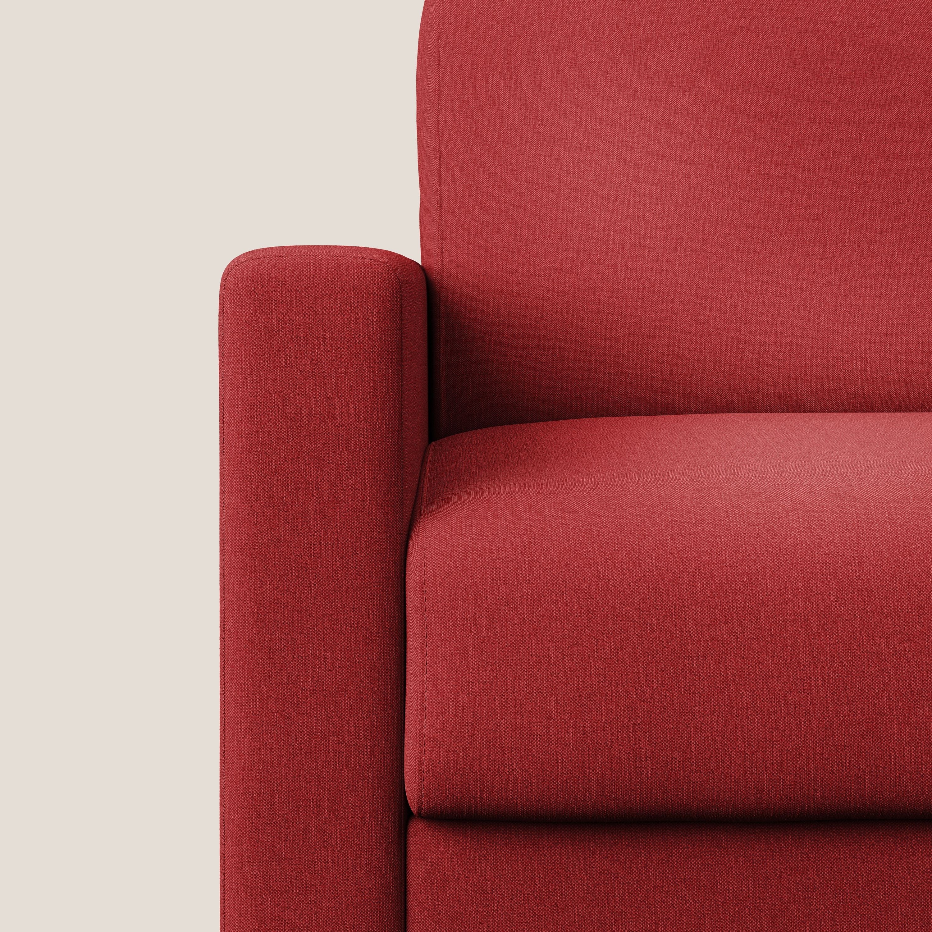 Chris poltrona letto in tessuto impermeabile T13 rosso - divani.store