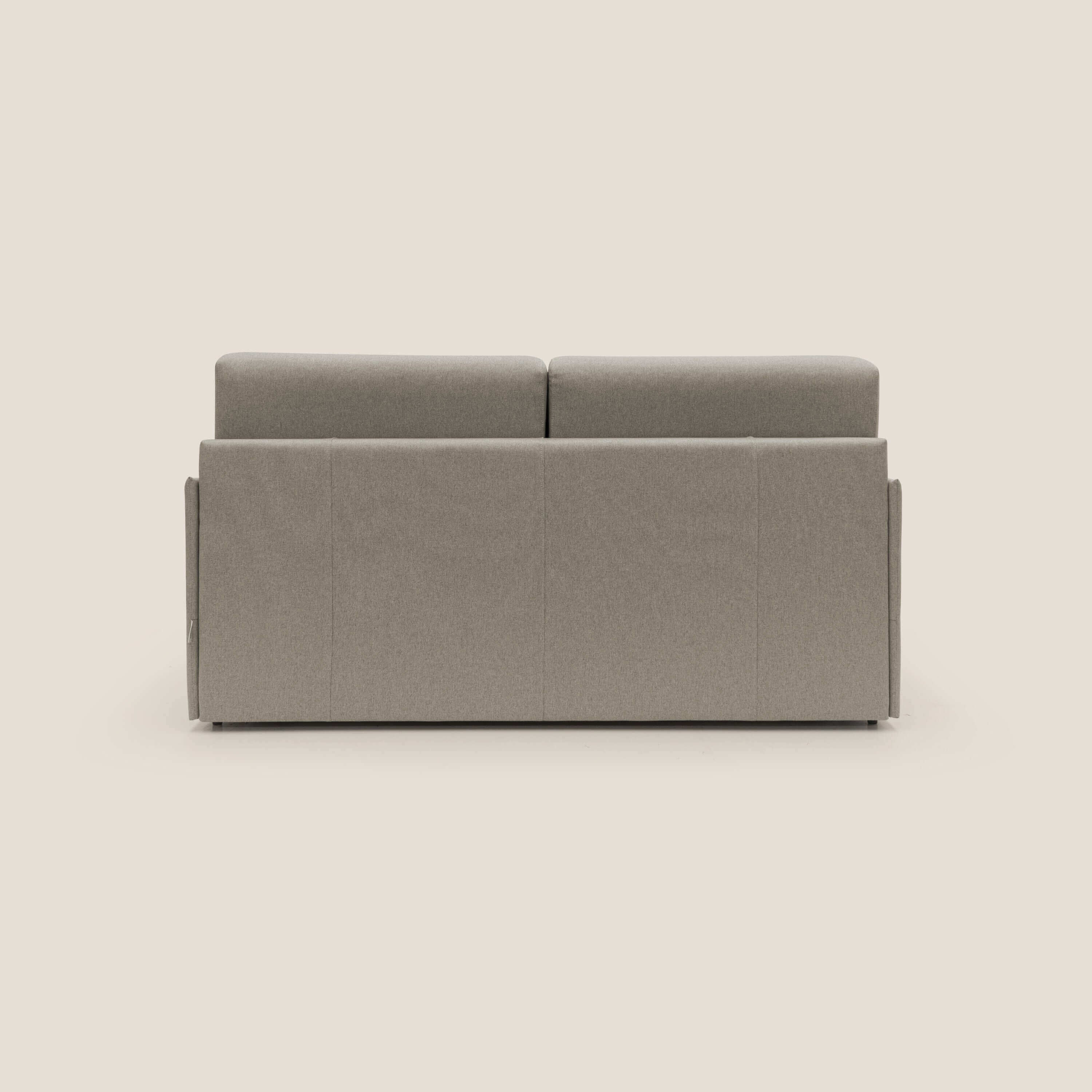 Evans Divano letto matrimoniale in tessuto impermeabile T13 tortora - divani.store