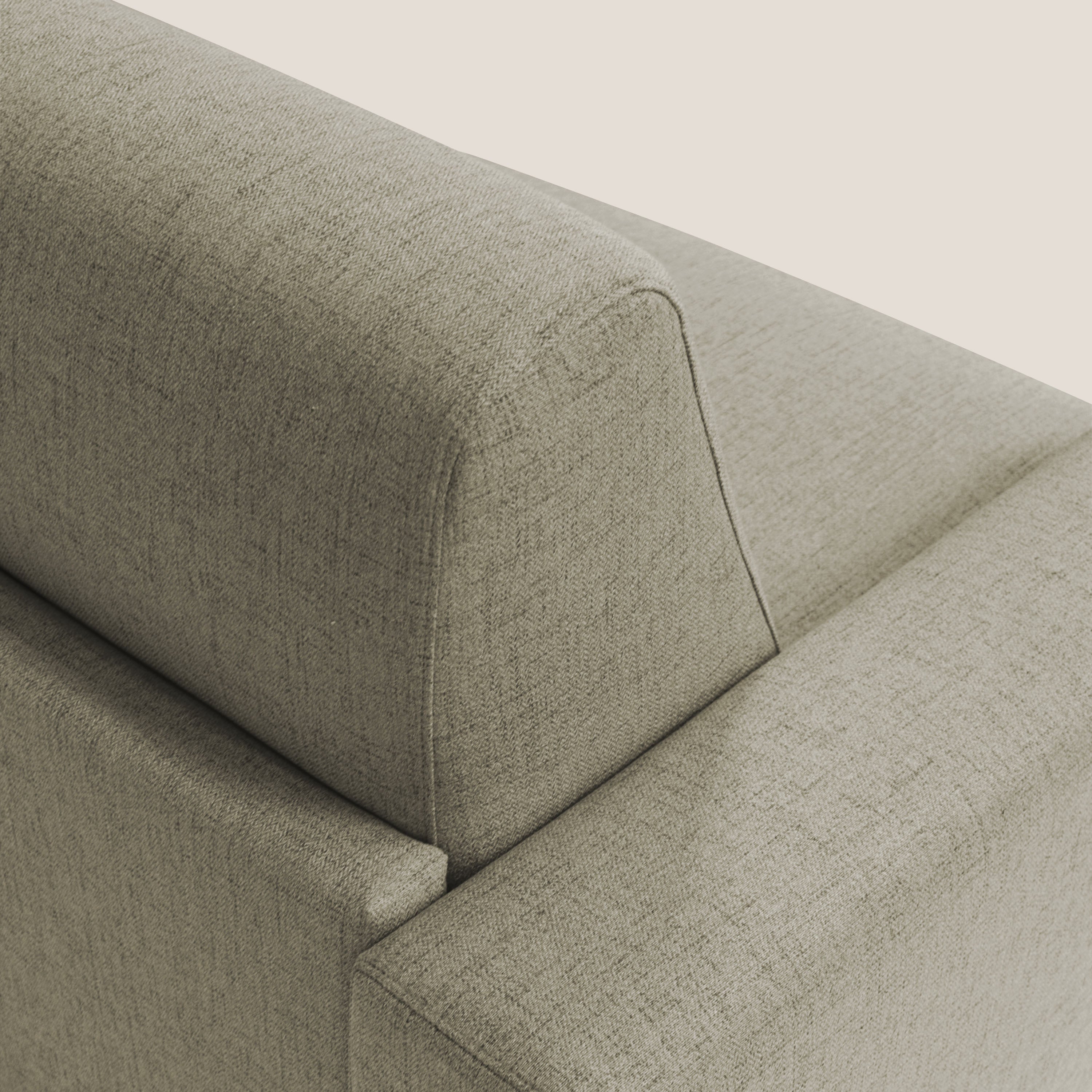 Nixon Divano letto matrimoniale con materasso 20 cm in tessuto impermeabile T03 marrone - divani.store