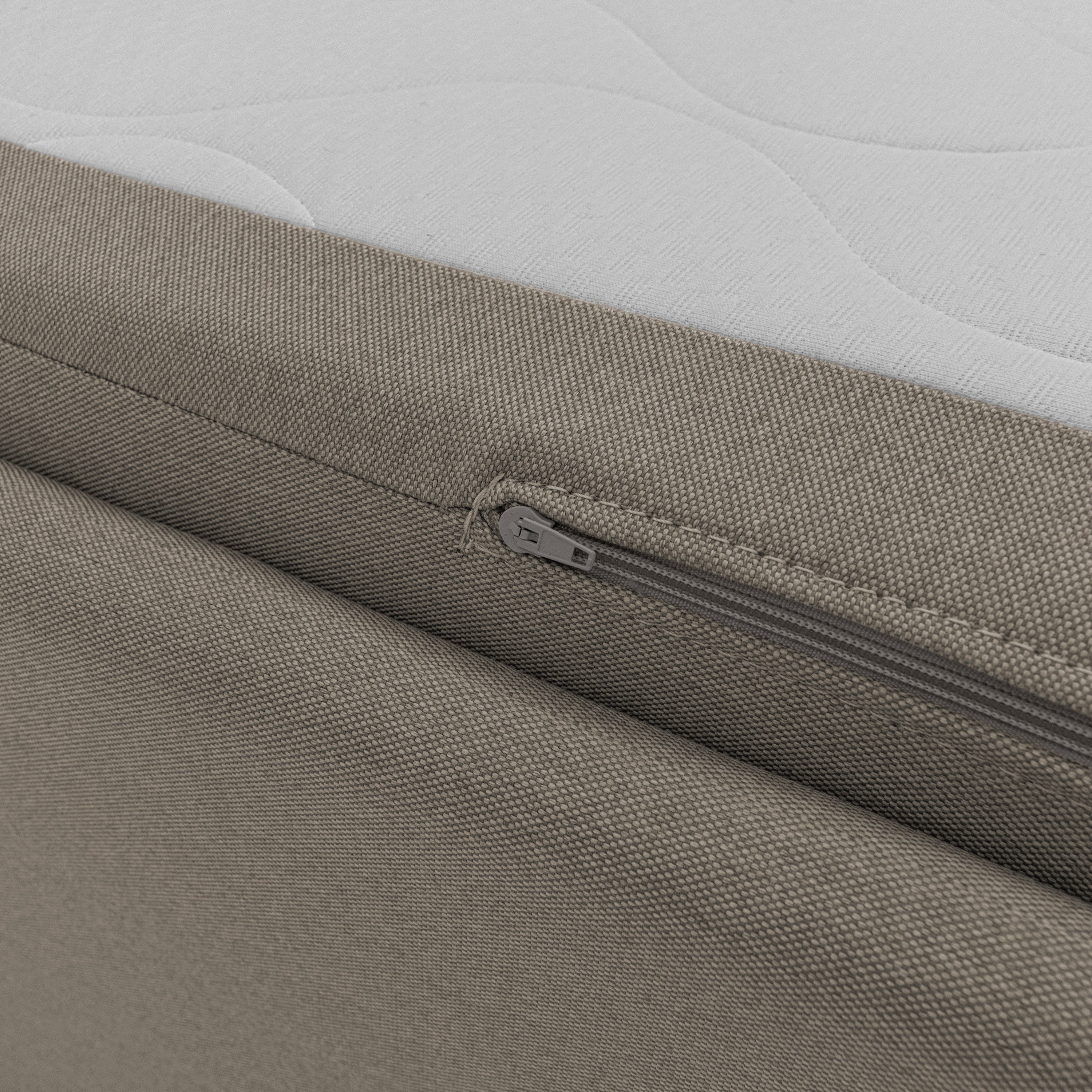 Brenta Divano duplex con doppio letto in tessuto simil cotone impermeabile T13 tortora - divani.store