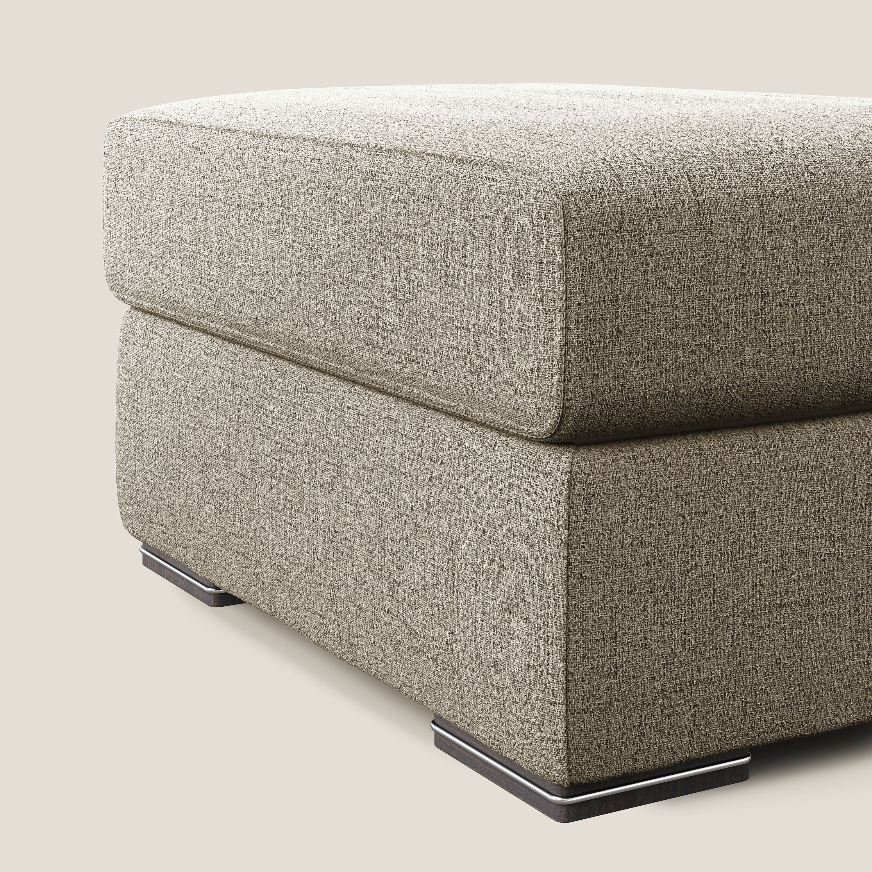 Sun pouf apribile contenitore in tessuto impermeabile fiammato T03 marrone - divani.store