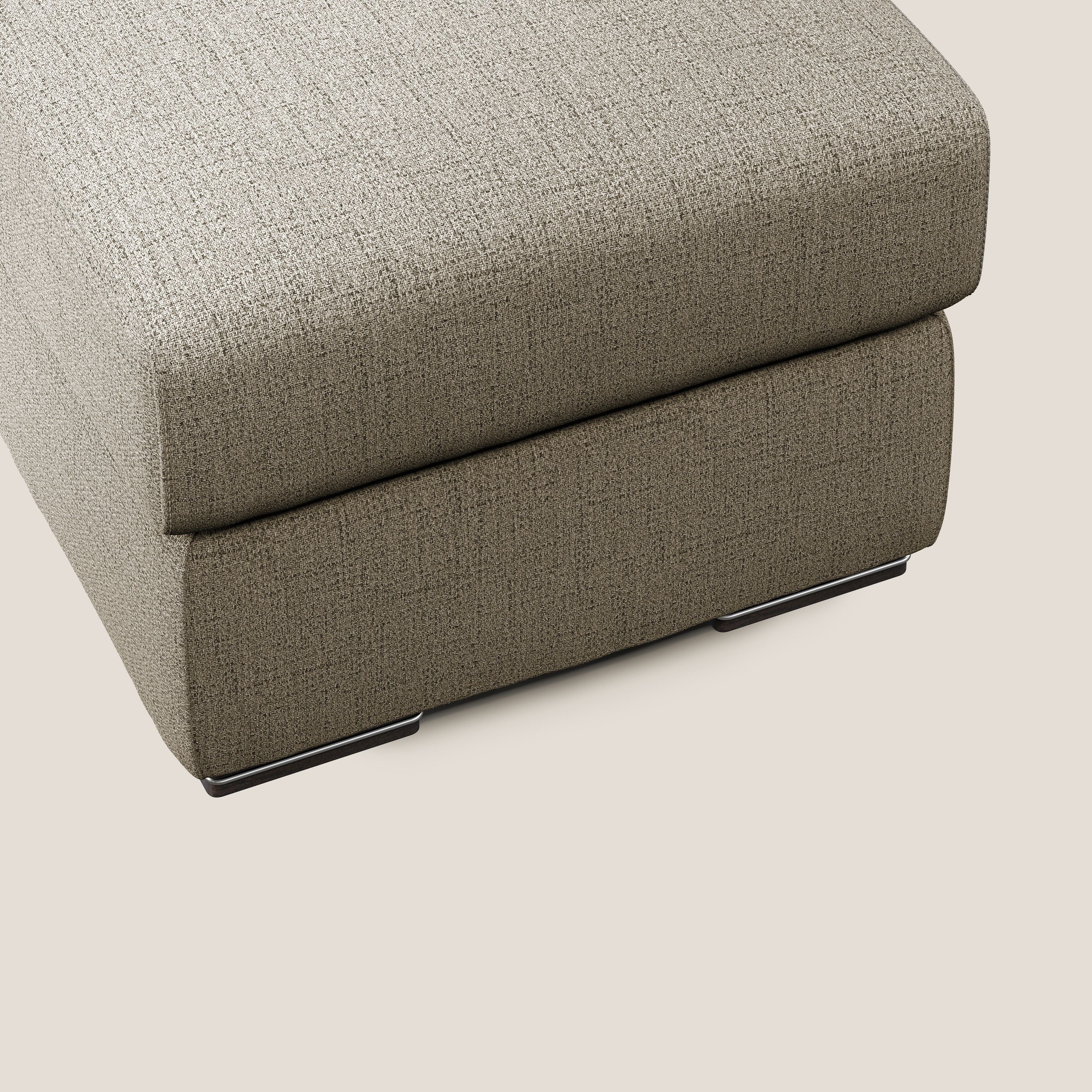 Sun pouf apribile contenitore in tessuto impermeabile fiammato T03 marrone - divani.store