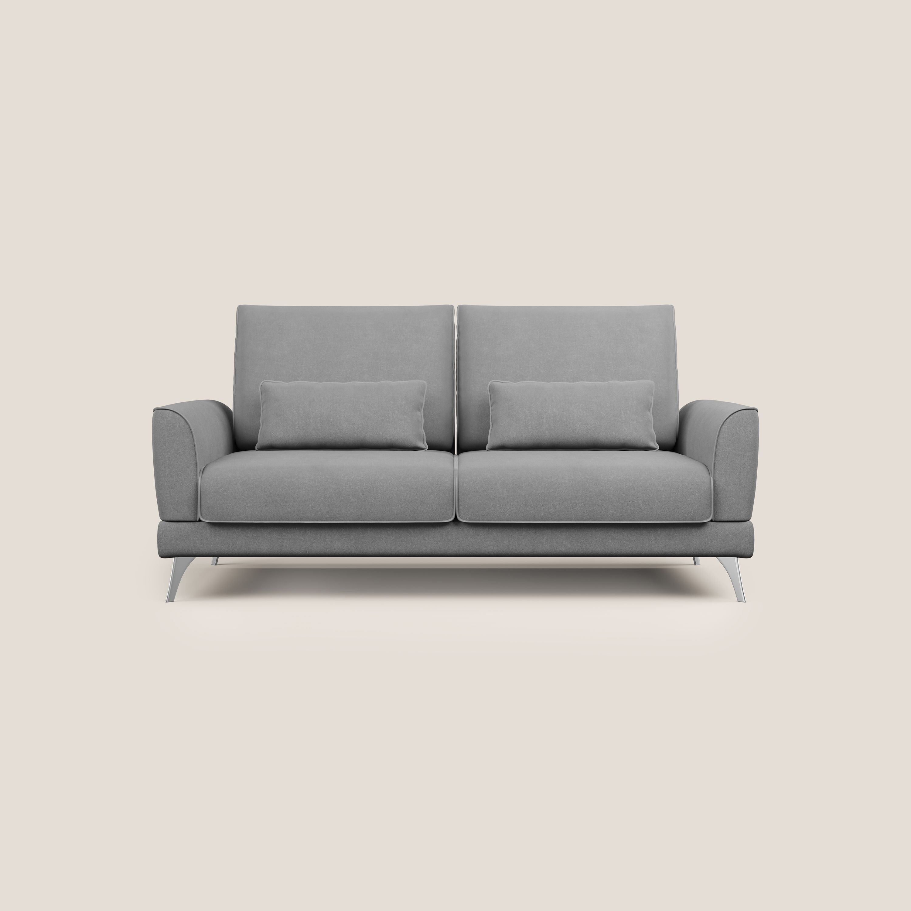 Tommy Divano relax con schienali traslanti in microfibra smacchiabile T11 grigio - divani.store