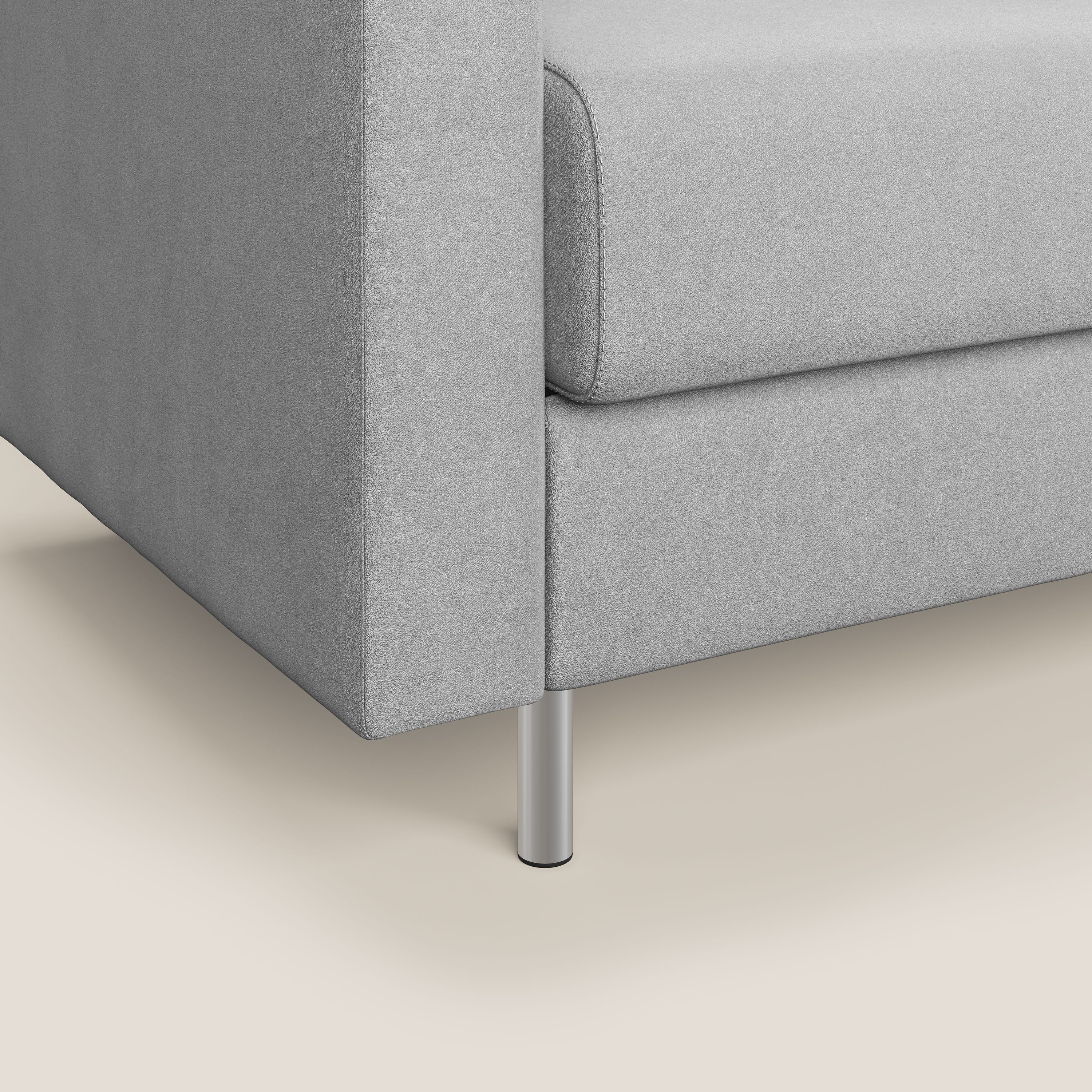 Megan poltrona letto in microfibra smacchiabile T11 grigio - divani.store