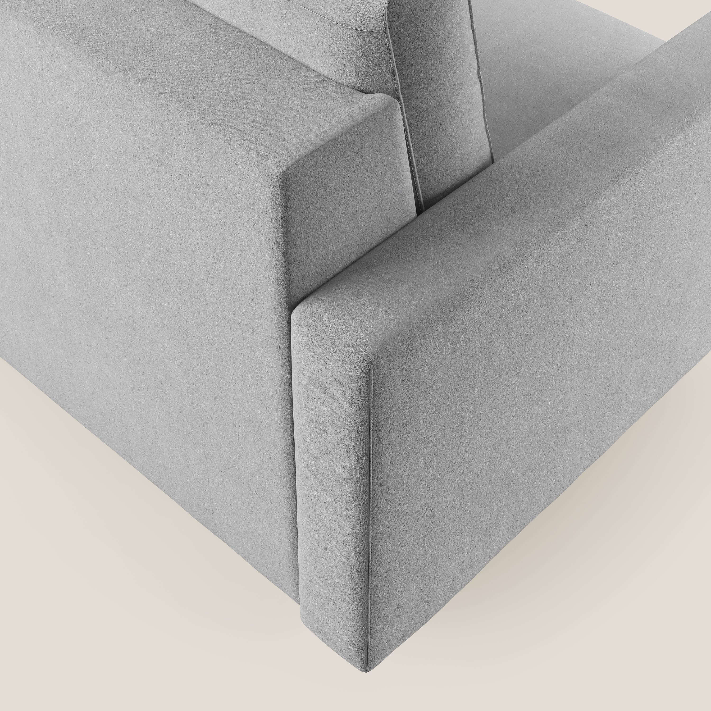 Megan poltrona letto in microfibra smacchiabile T11 grigio - divani.store