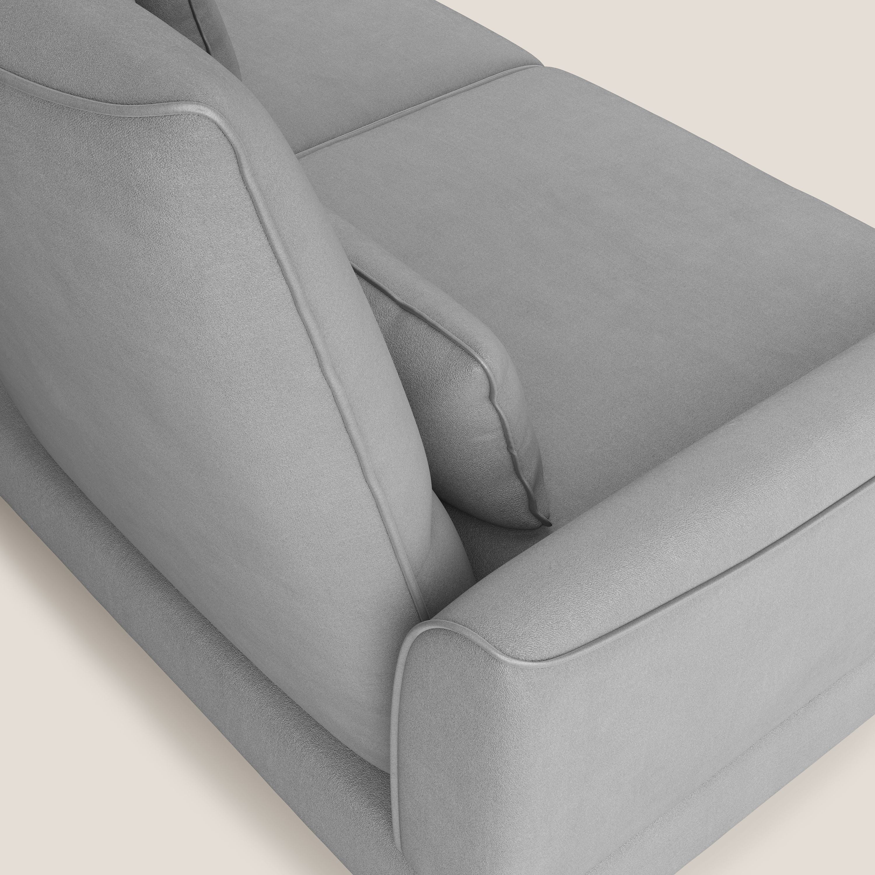 Tommy Divano relax con schienali traslanti in microfibra smacchiabile T11 grigio - divani.store