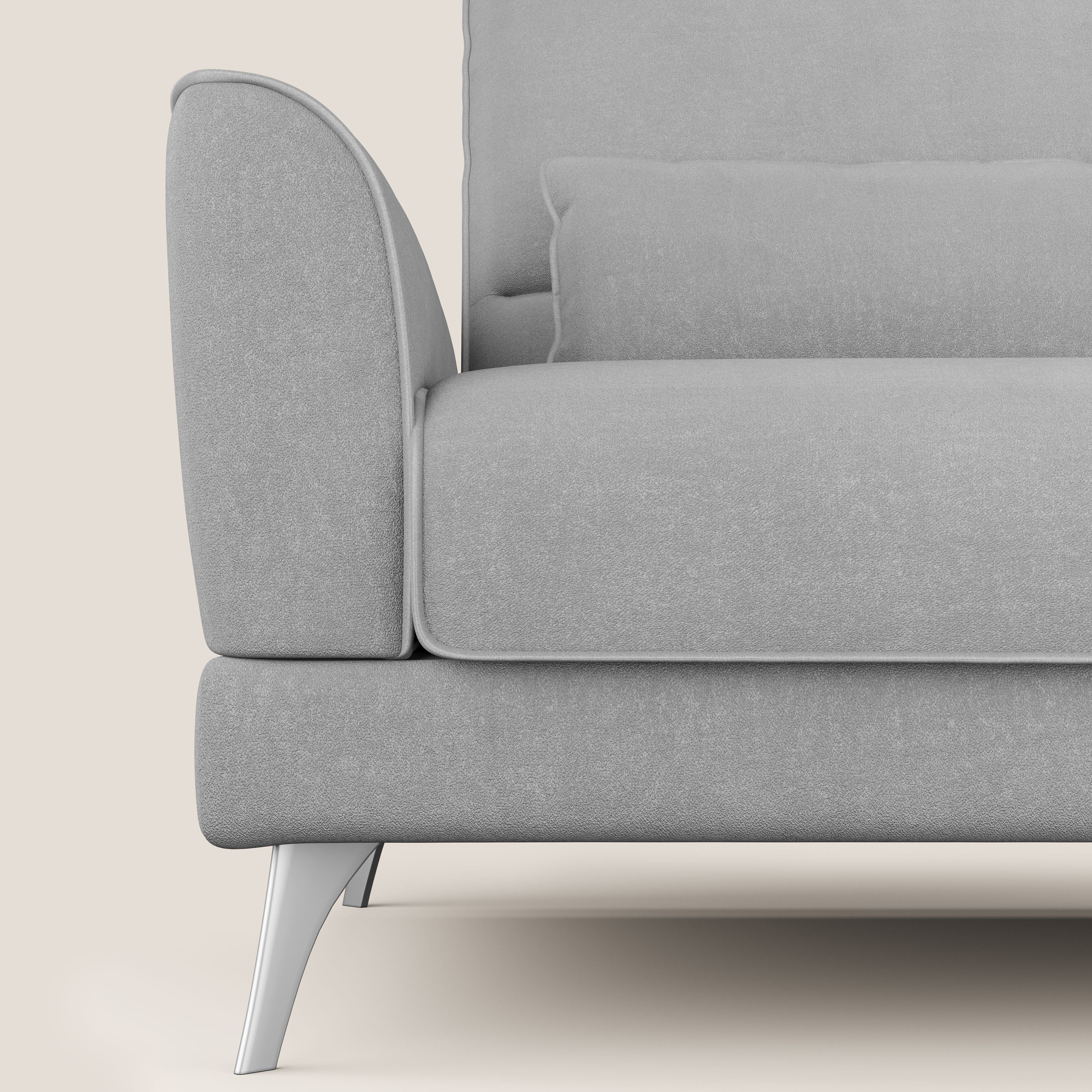 Tommy Divano relax con schienali traslanti in microfibra smacchiabile T11 grigio - divani.store