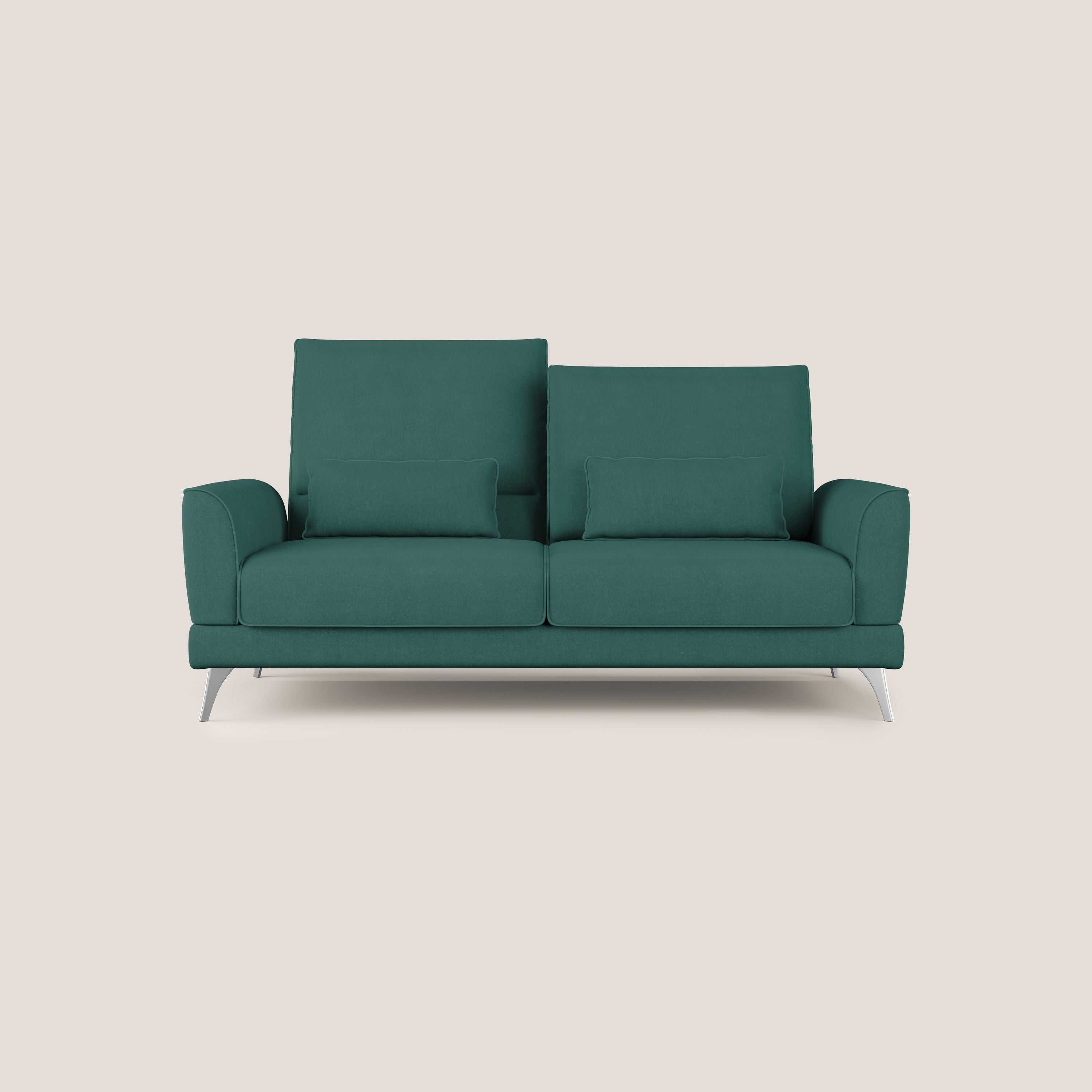 Tommy Divano relax con schienali traslanti in microfibra smacchiabile T11 petrolio - divani.store