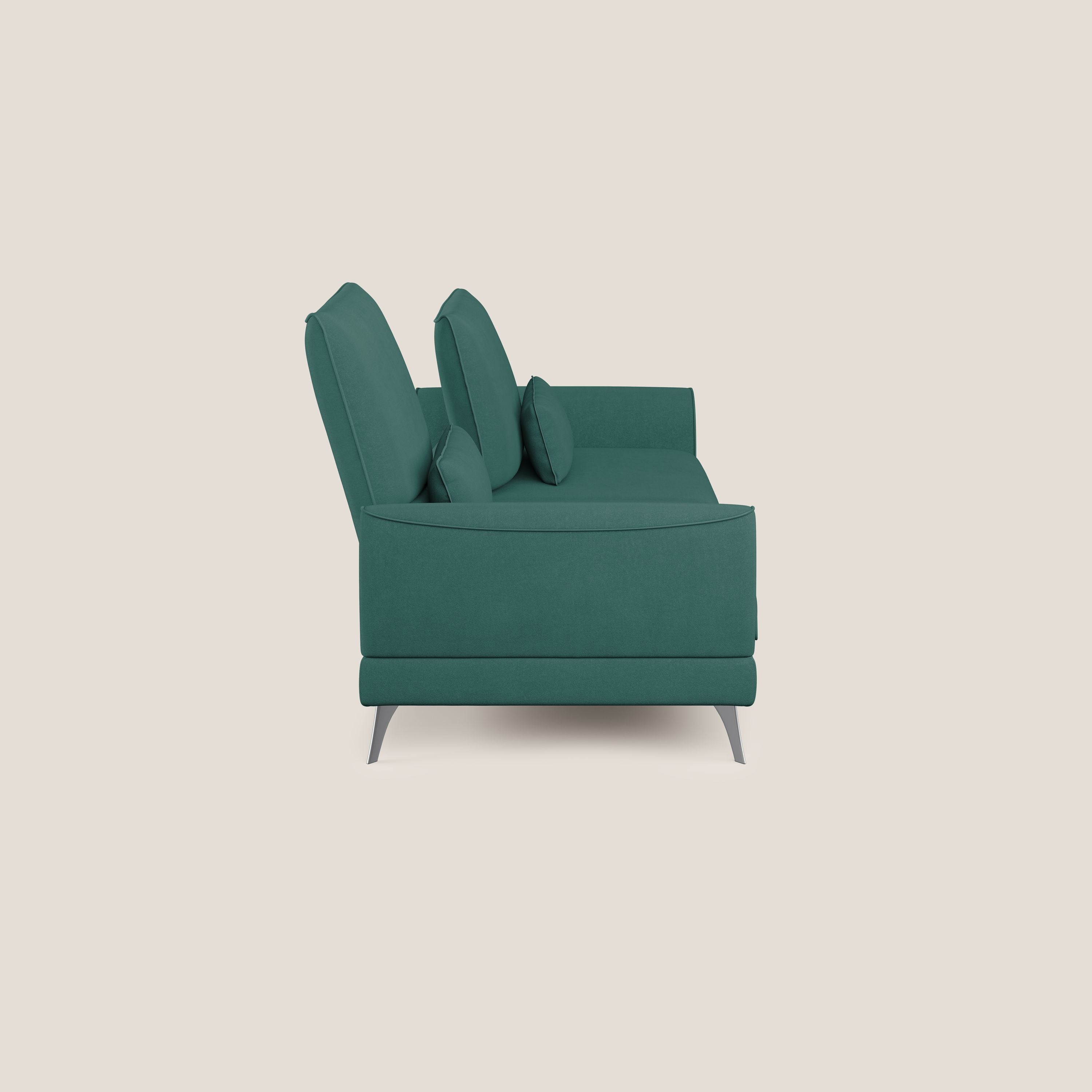 Tommy Divano relax con schienali traslanti in microfibra smacchiabile T11 petrolio - divani.store
