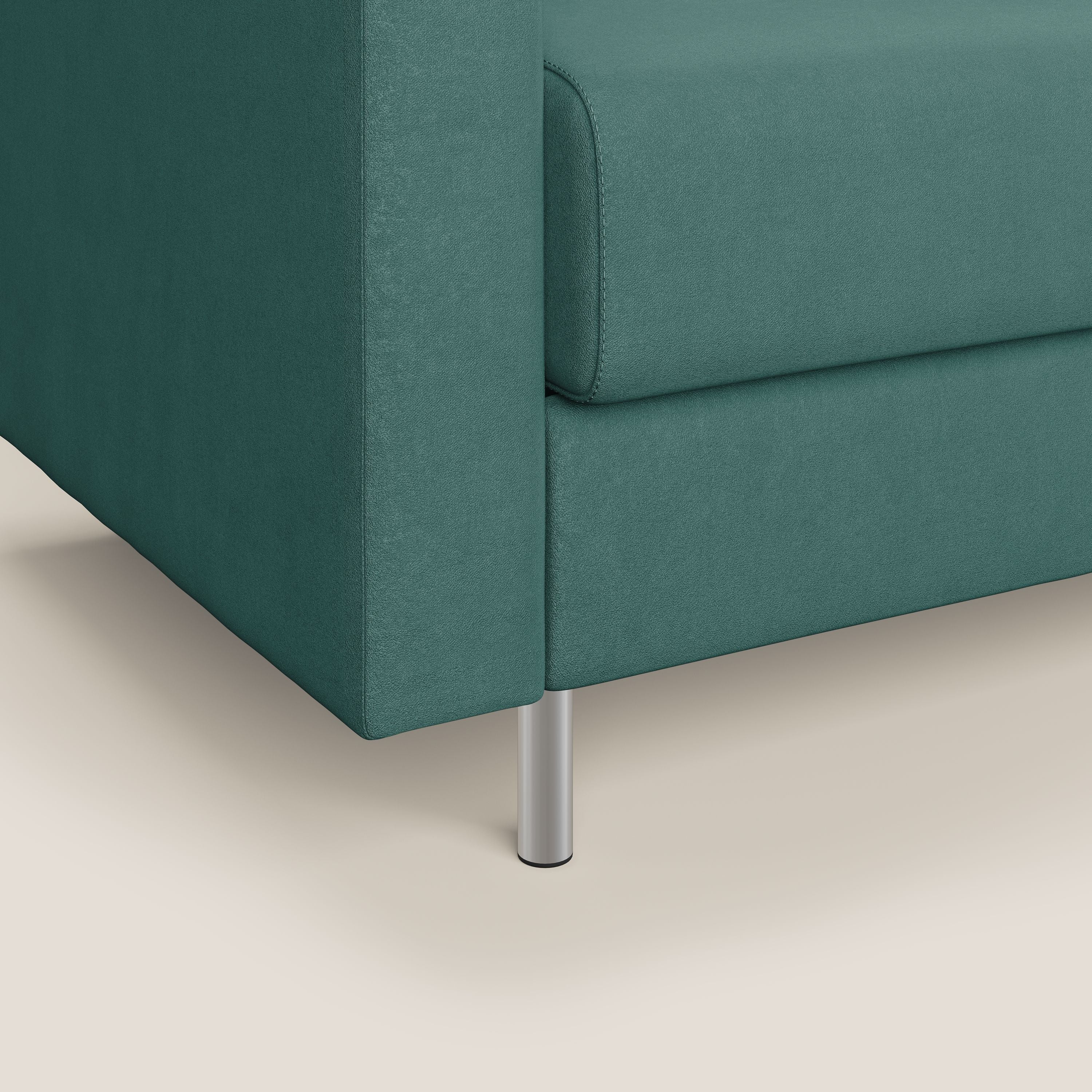 Megan poltrona letto in microfibra smacchiabile T11 petrolio - divani.store