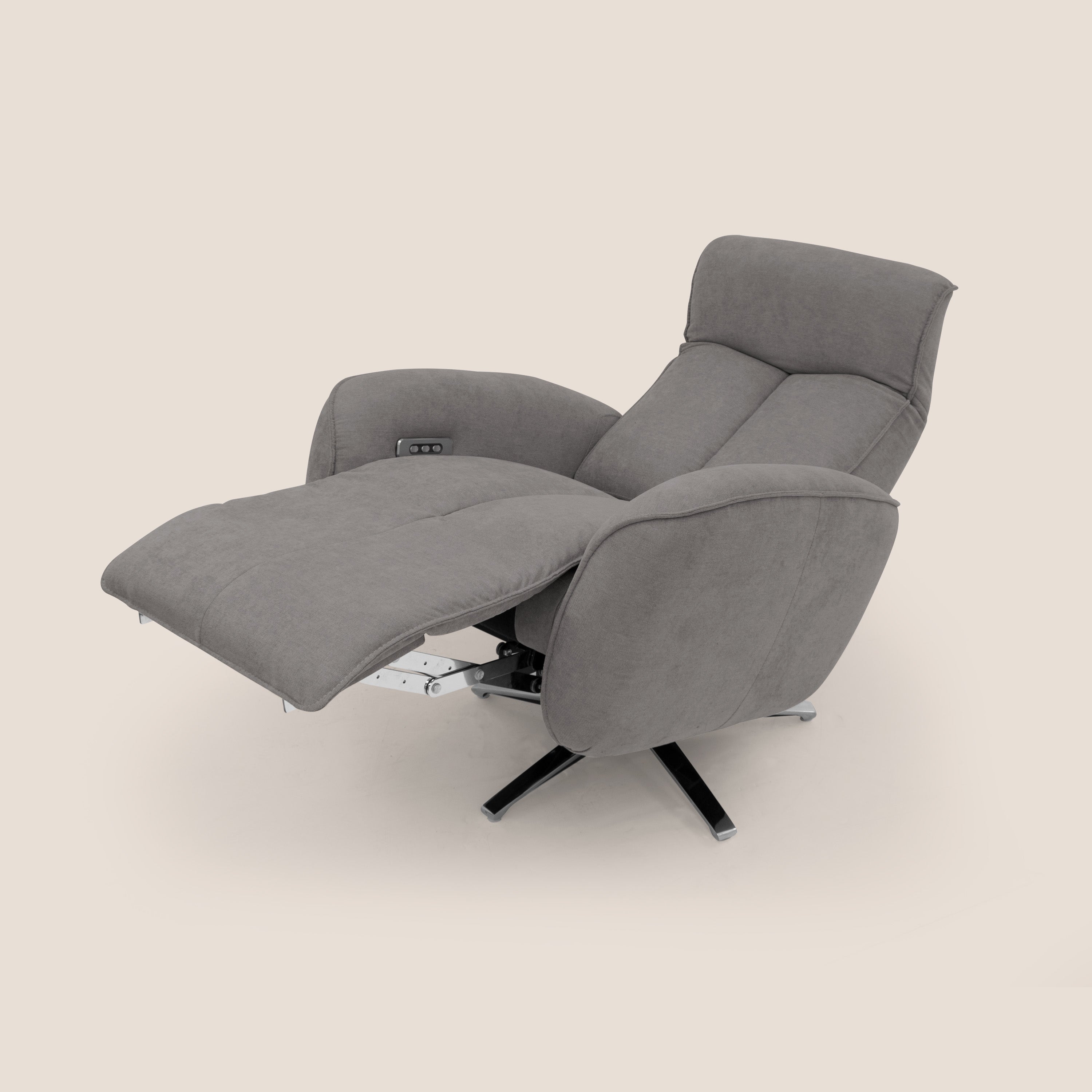 EVA Poltroncina RELAX in morbido tessuto impermeabile T02 grigio - divani.store