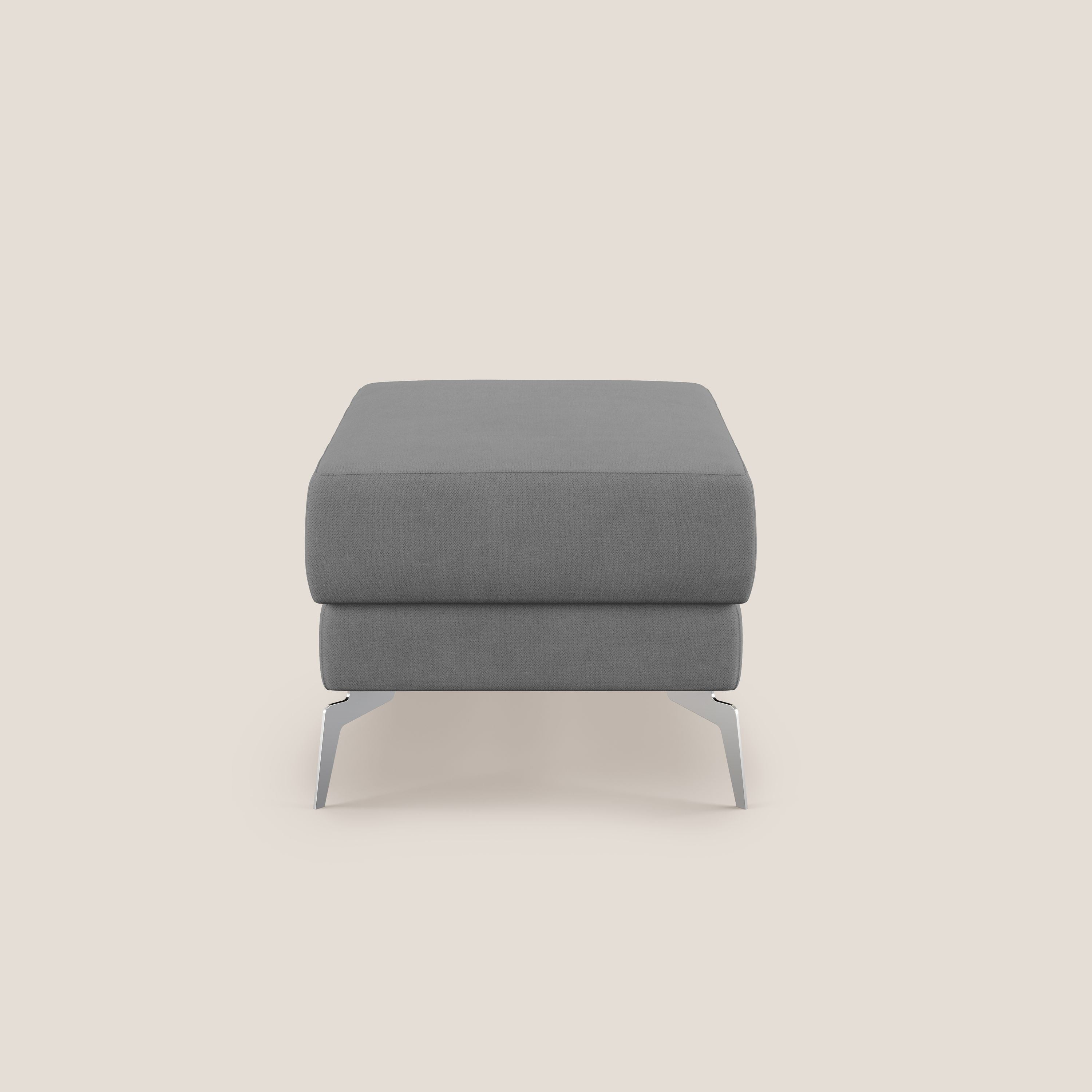 Star Pouf con piedini alti in tessuto impermeabile T02 grigio - divani.store