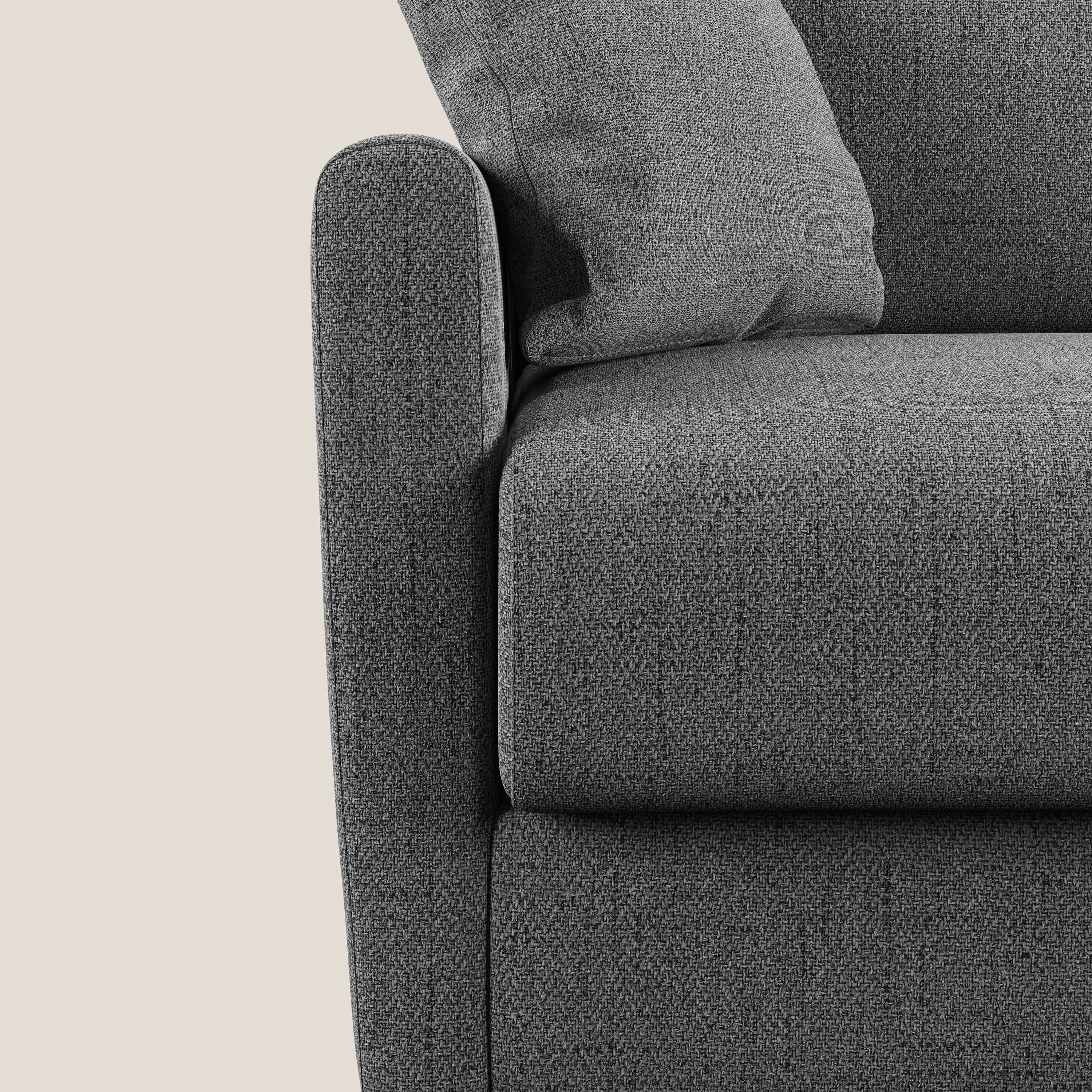 Edgar divano letto matrimoniale in tessuto felis impermeabile T03 grigio - divani.store