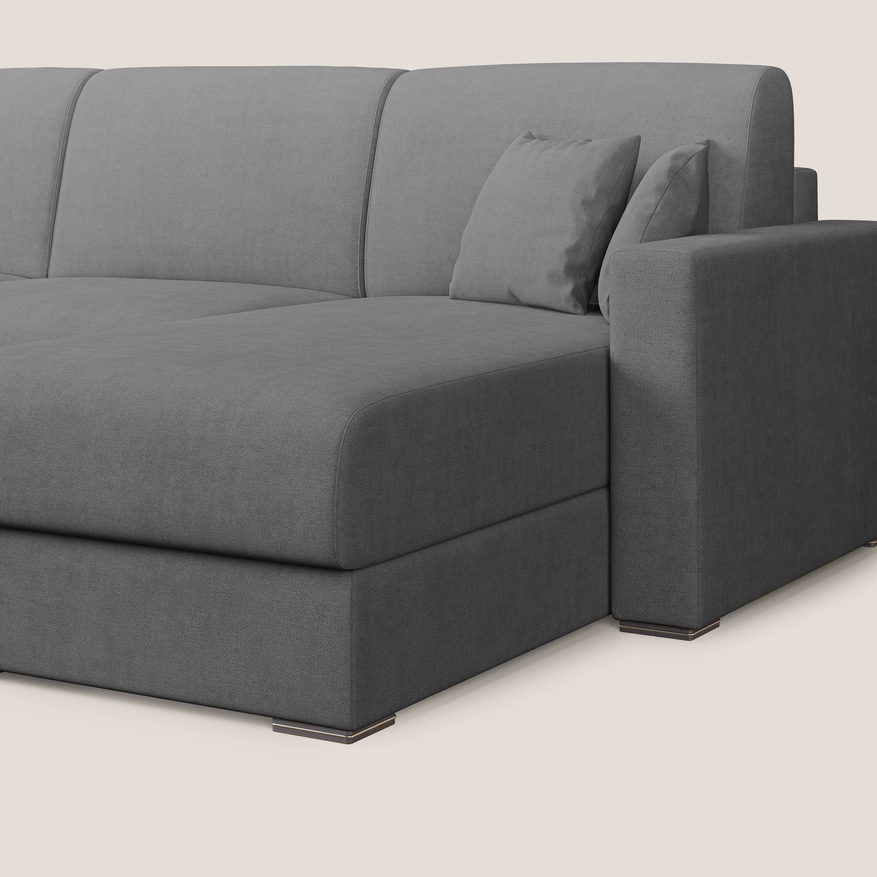 Best Divano letto angolare in tessuto impermeabile T02 grigio - divani.store