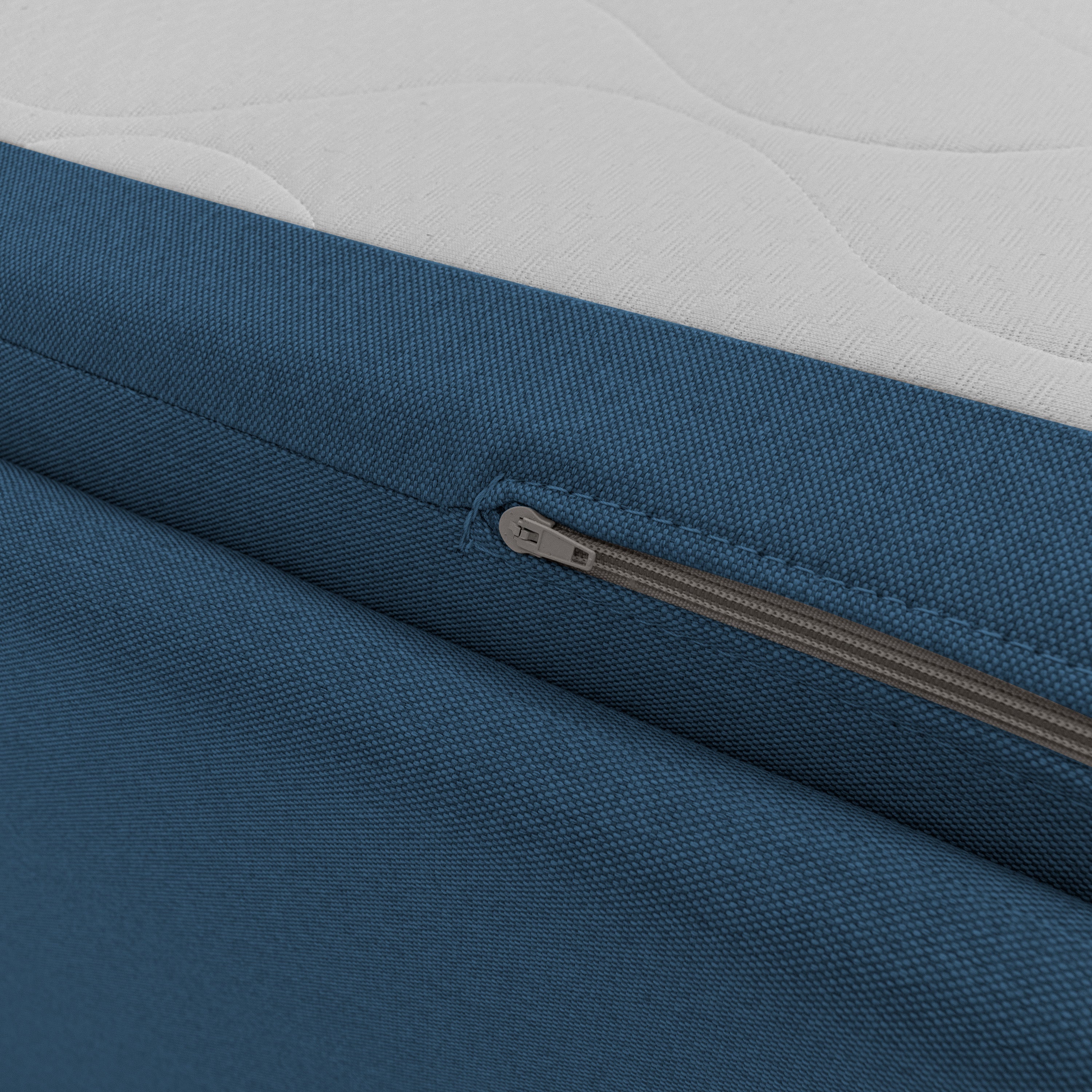 Tortona Divano duplex con doppio letto in tessuto simil cotone impermeabile T13 blu - divani.store