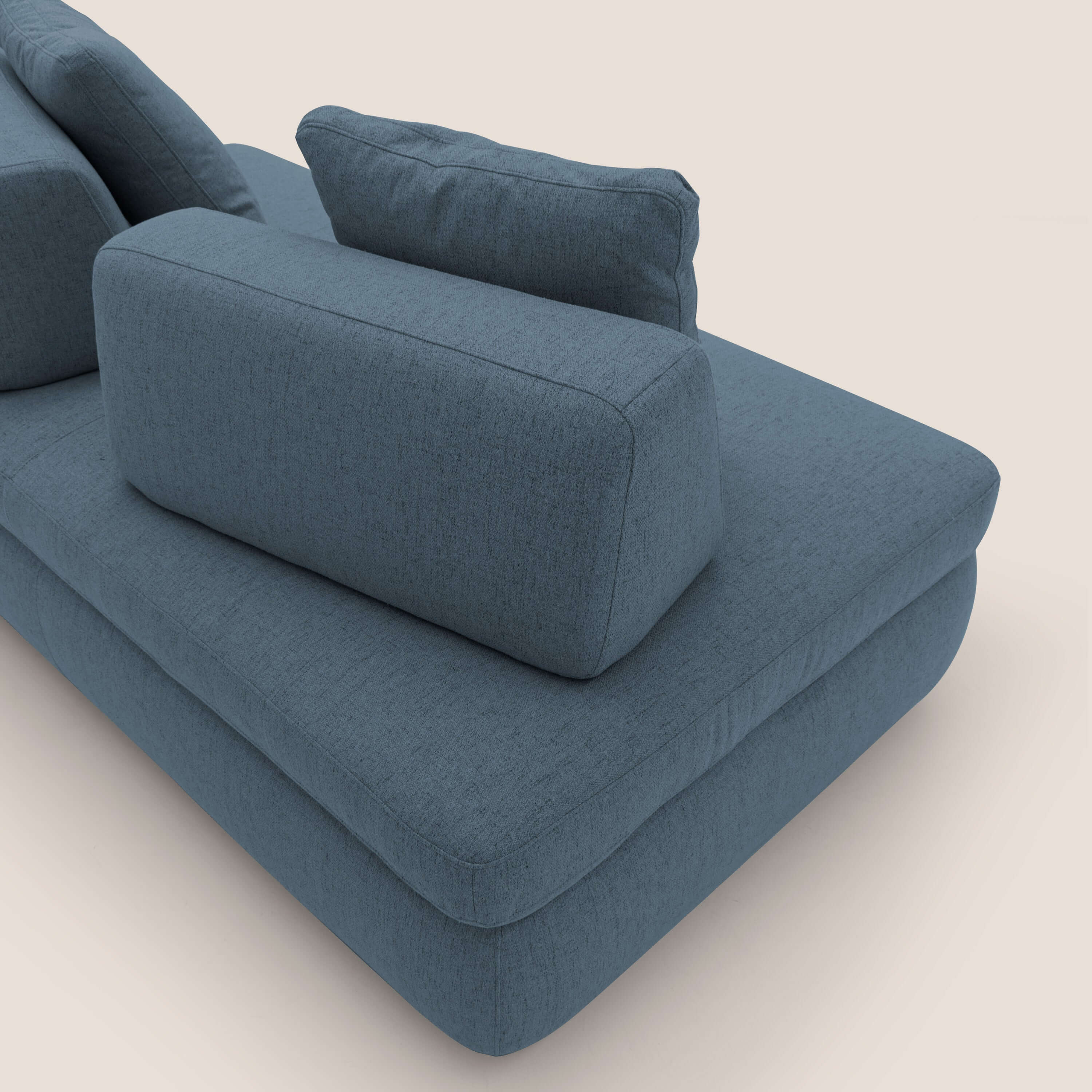 Gransasso Divano letto matrimoniale dal DESIGN innovativo in tessuto impermeabile T03 blu - divani.store