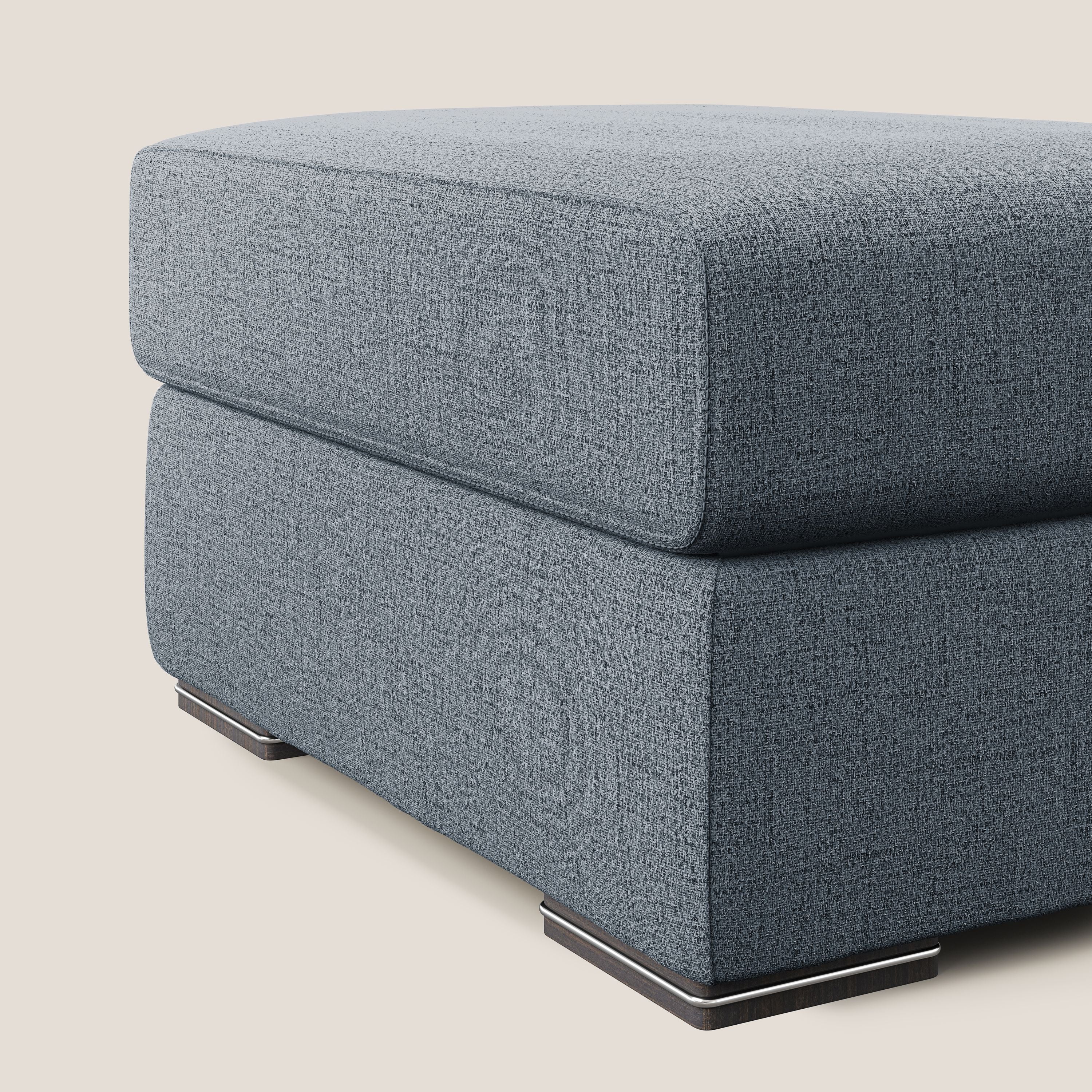 Sun pouf apribile contenitore in tessuto impermeabile fiammato T03 blu - divani.store