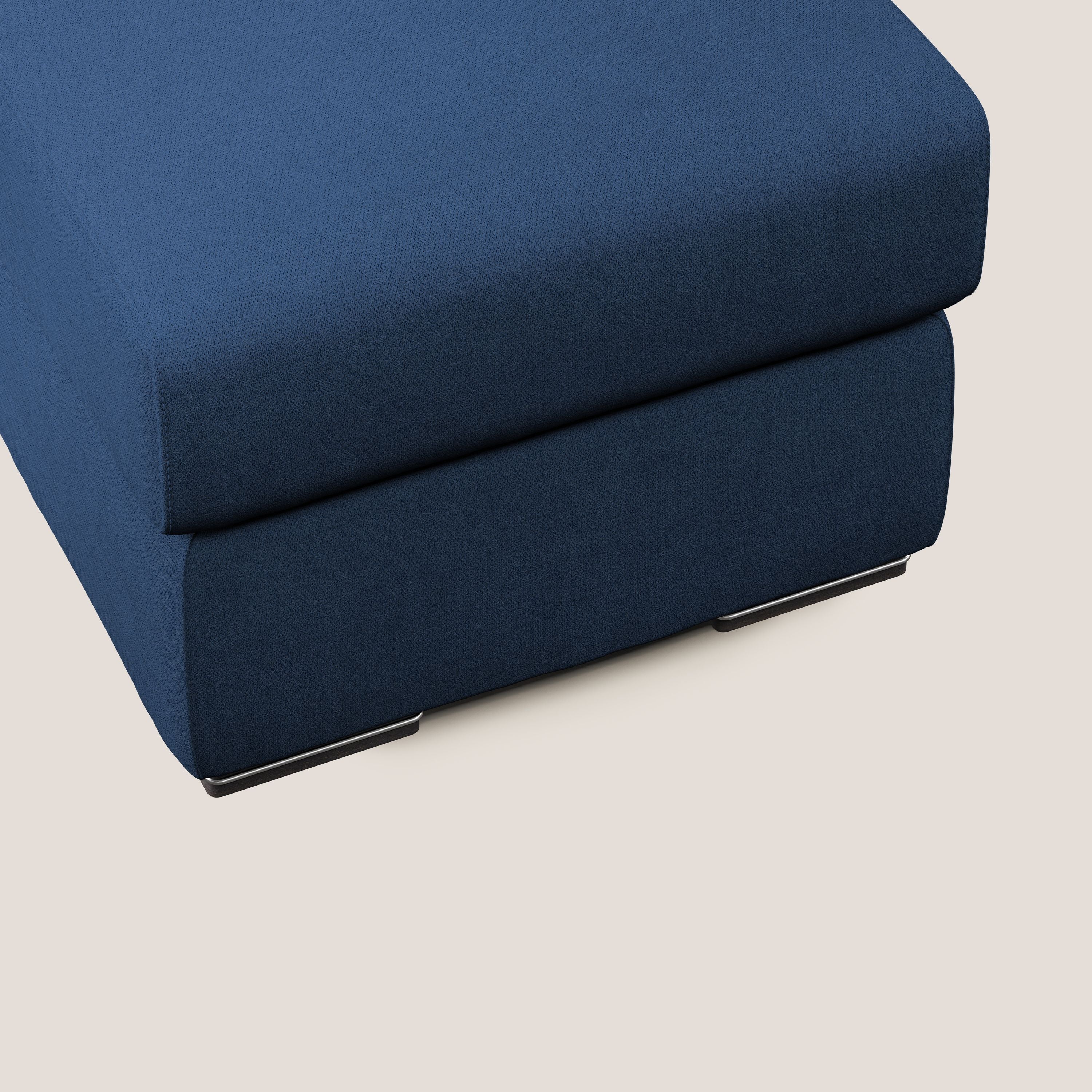 Sun pouf apribile contenitore in tessuto impermeabile T02 blu - divani.store