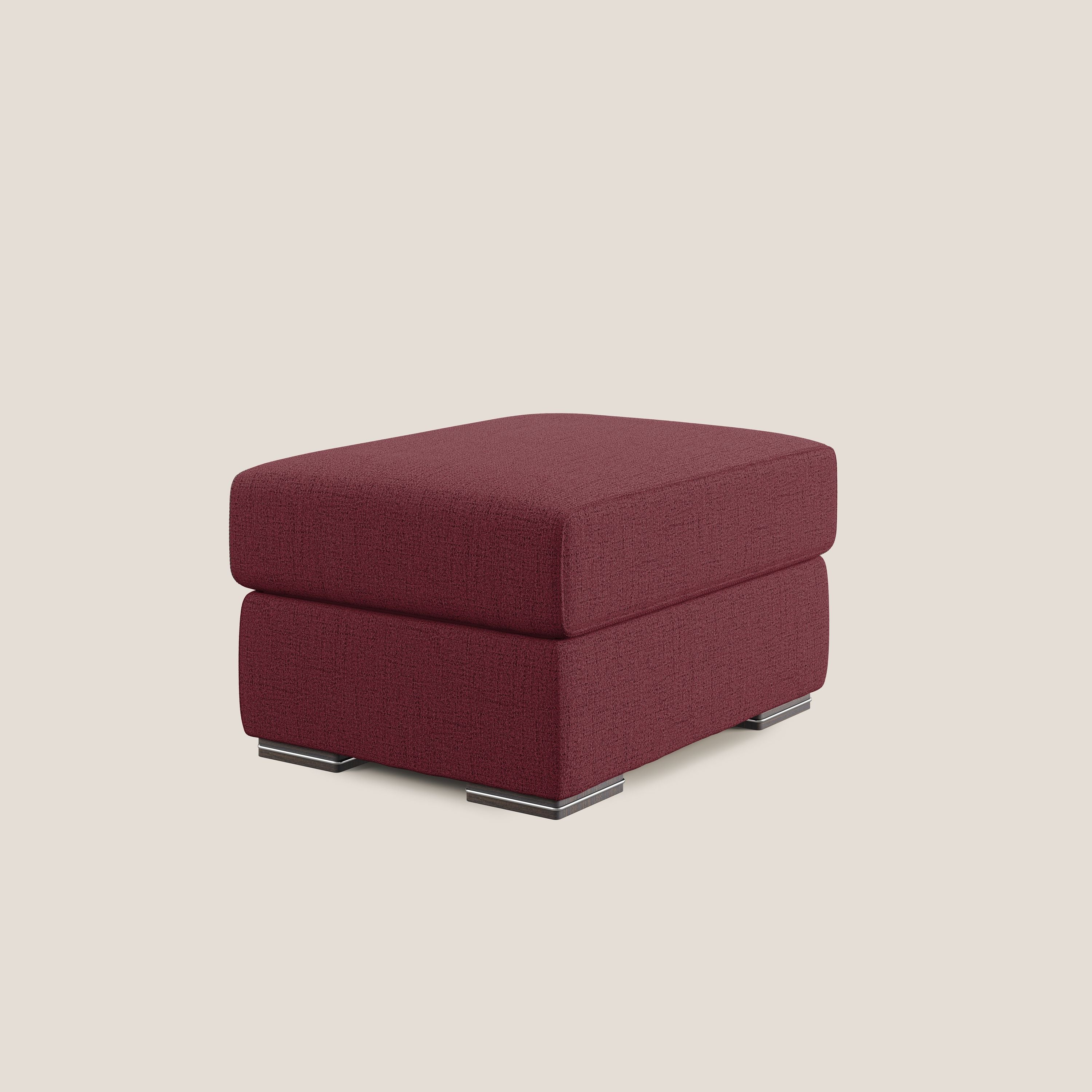 Sun pouf apribile contenitore in tessuto impermeabile fiammato T03 rosso - divani.store