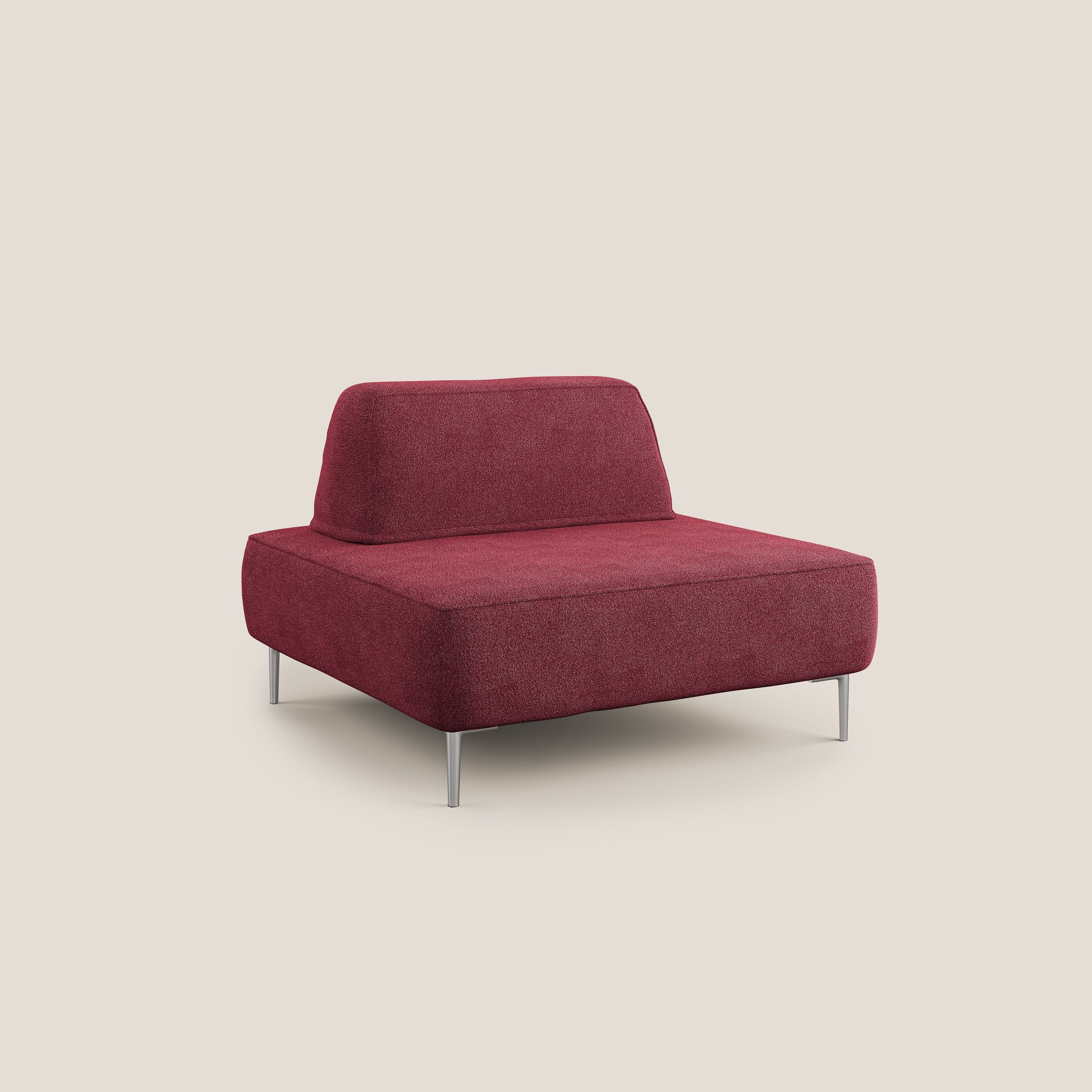Newton poltrona modulare con schienali movibili T07 rosso - divani.store