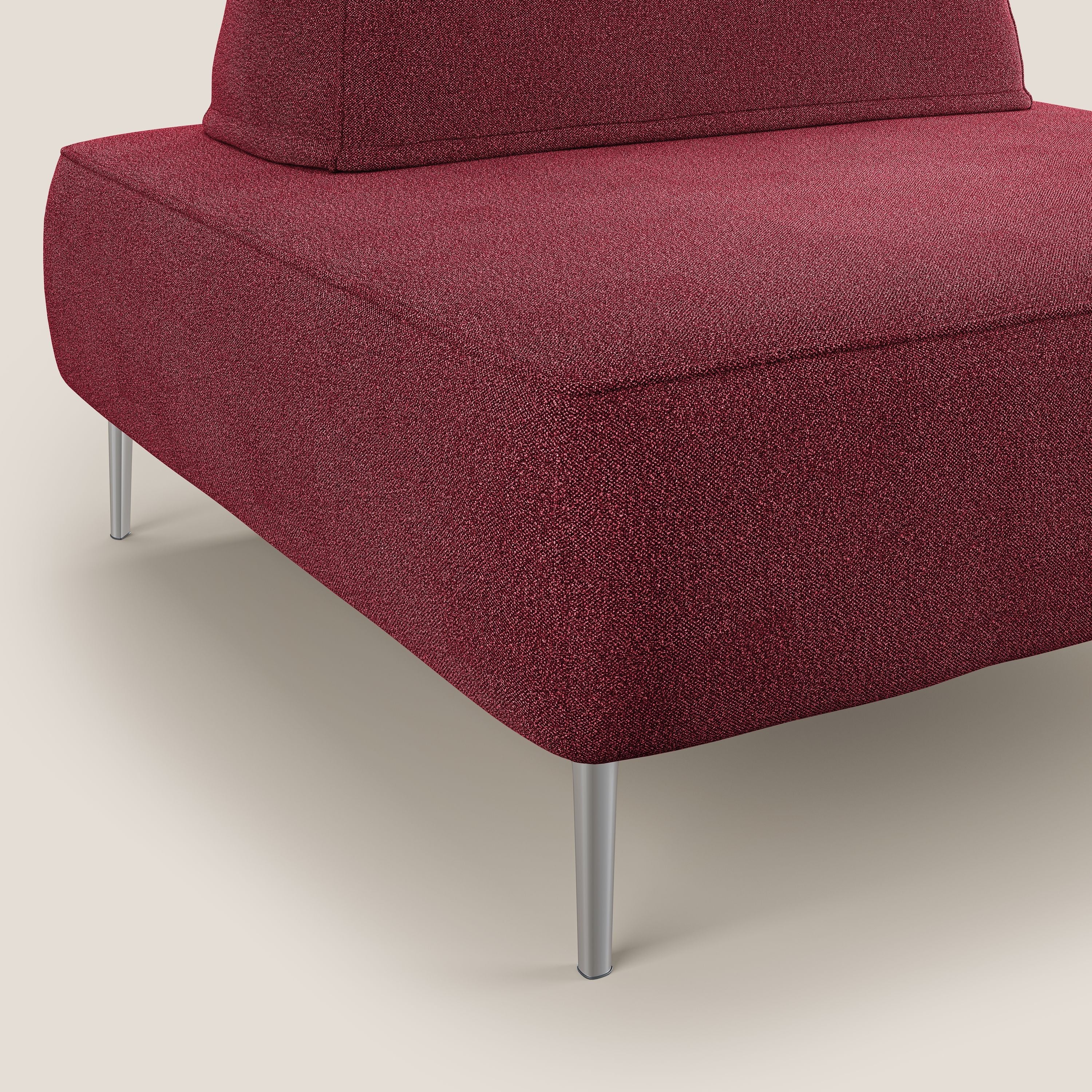 Newton poltrona modulare con schienali movibili T07 rosso - divani.store