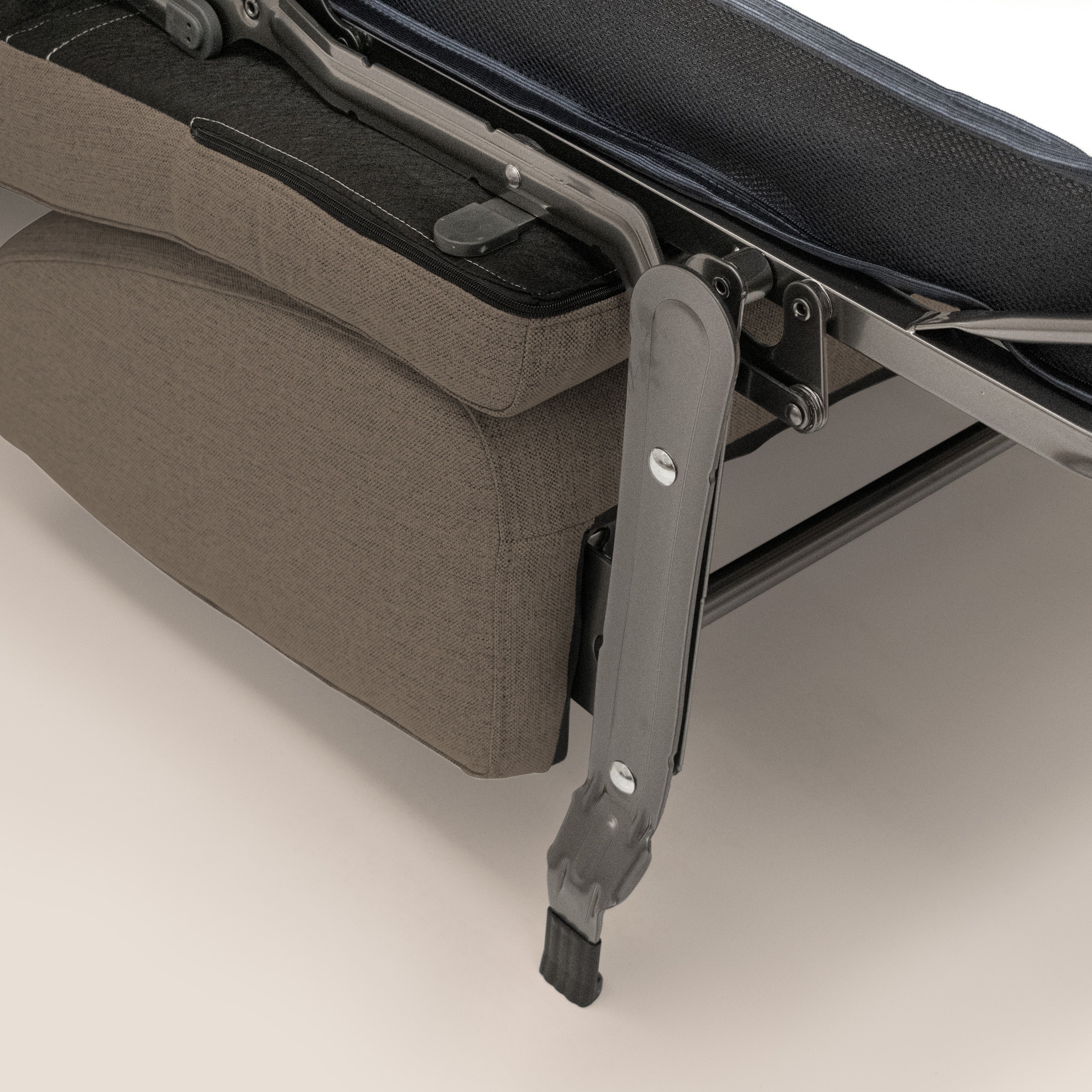 Scarlet canapé convertible en tissu mixte coton imperméable T19 marron