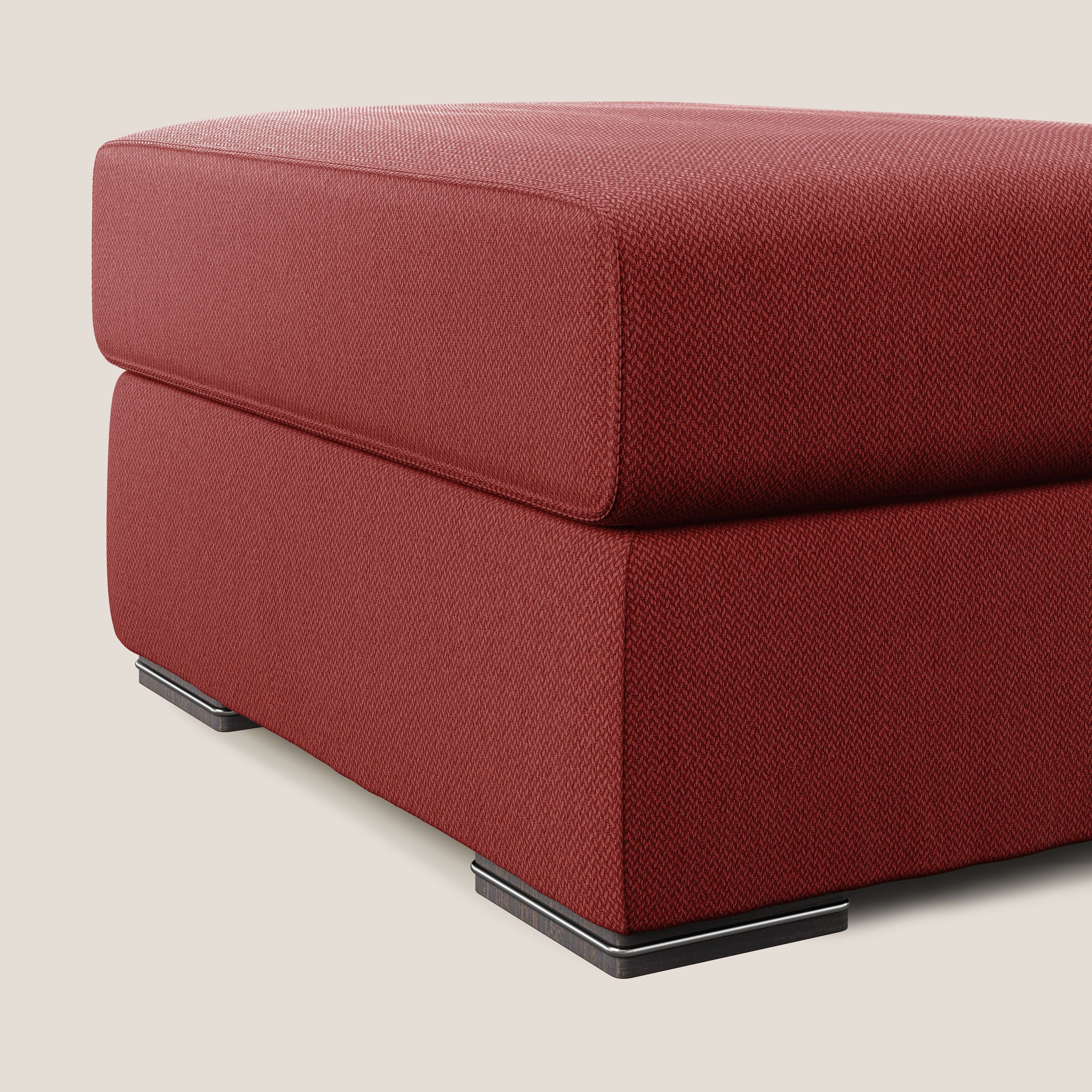 Sun pouf apribile contenitore in tessuto smacchiabile ad acqua T05 rosso - divani.store