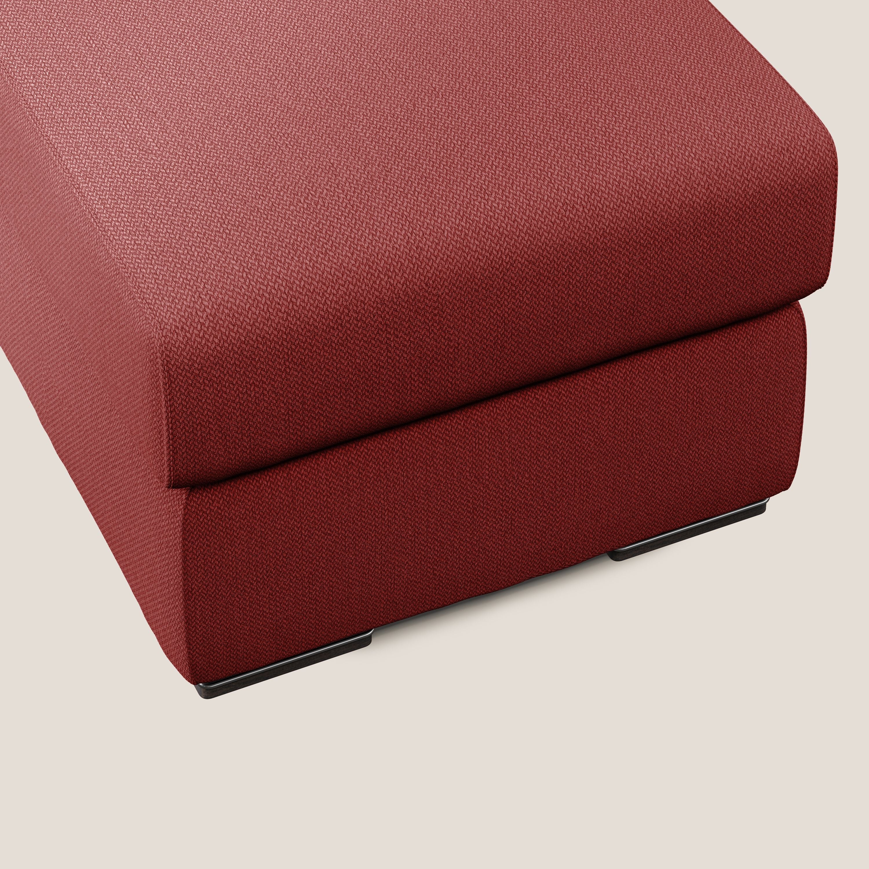 Sun pouf apribile contenitore in tessuto smacchiabile ad acqua T05 rosso - divani.store