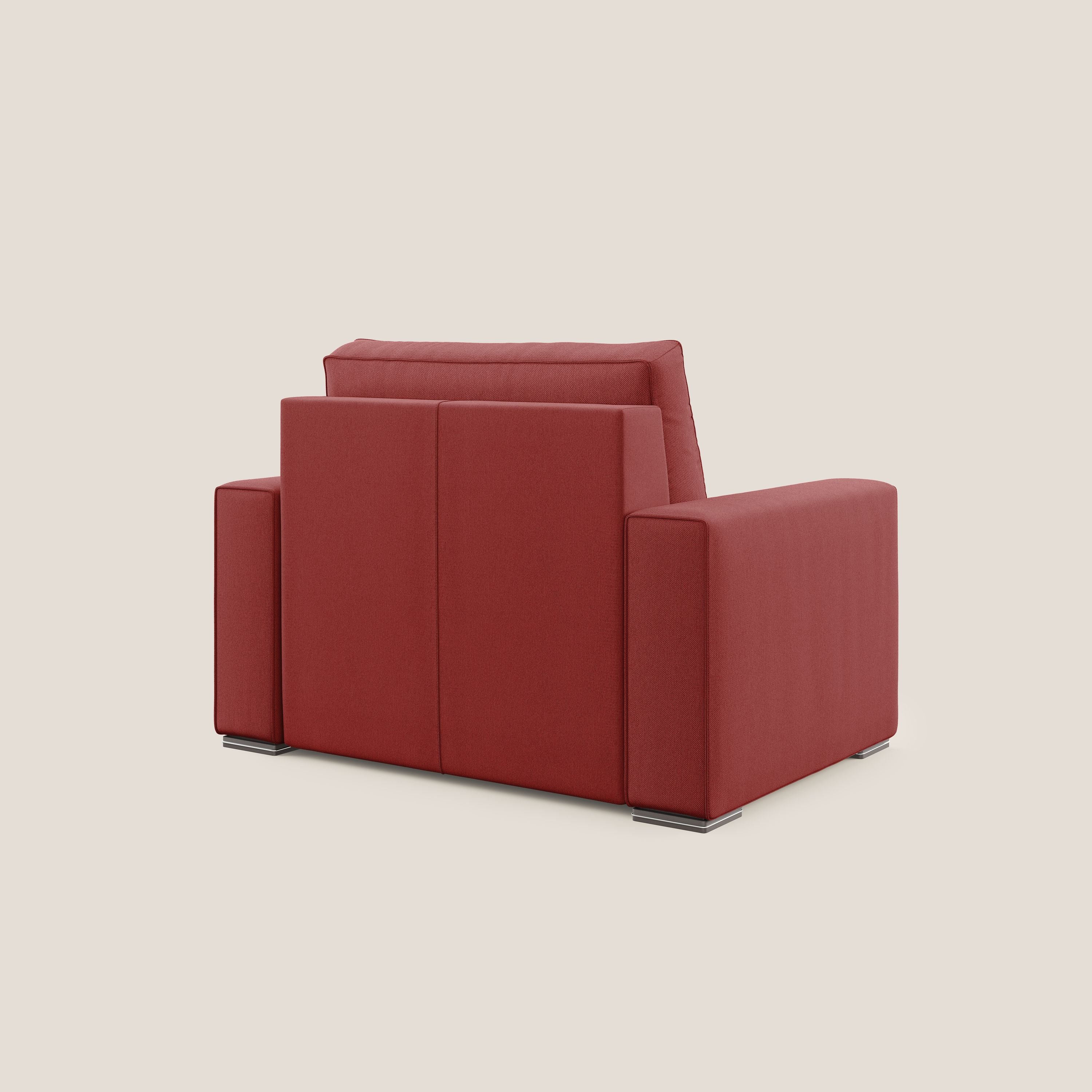 Dream poltrona letto in tessuto smacchiabile T05 rosso - divani.store