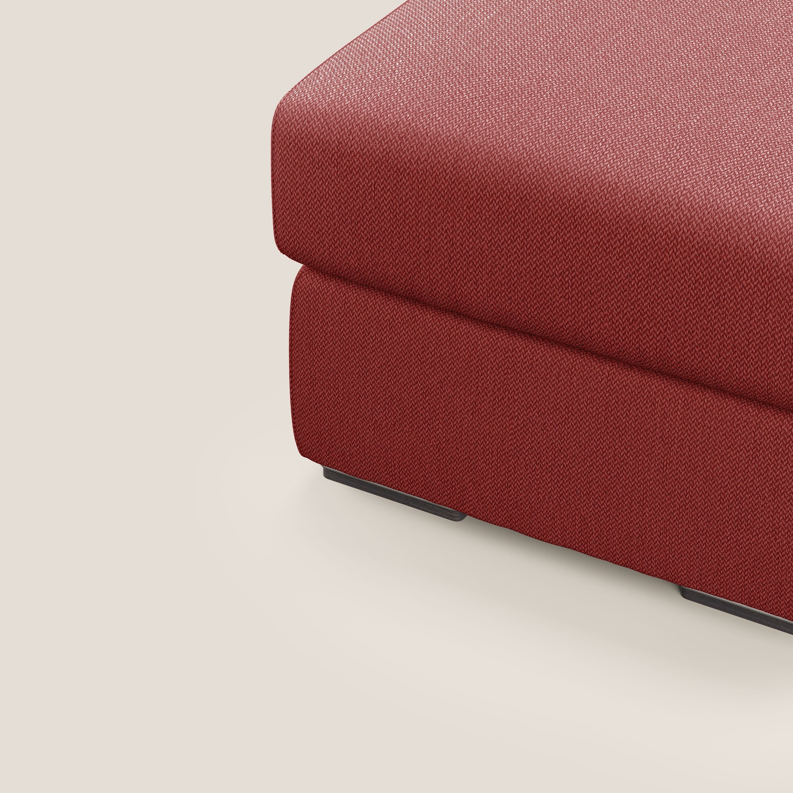 Sun pouf apribile contenitore in tessuto smacchiabile ad acqua T05 rosso - divani.store