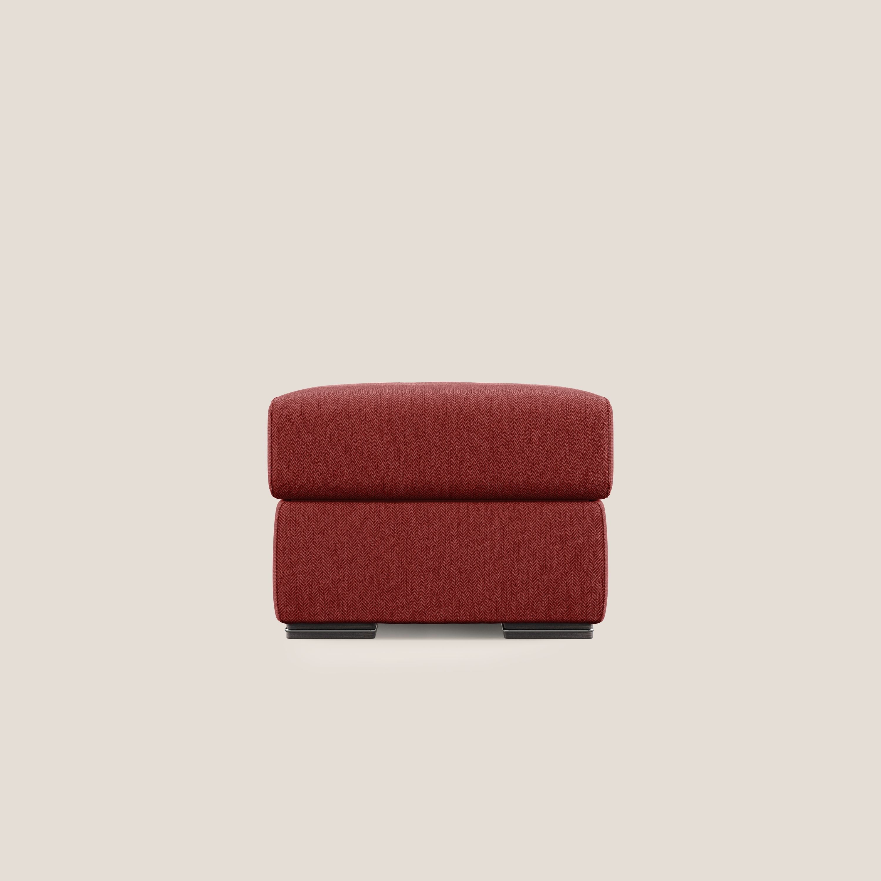 Sun pouf apribile contenitore in tessuto smacchiabile ad acqua T05 rosso - divani.store