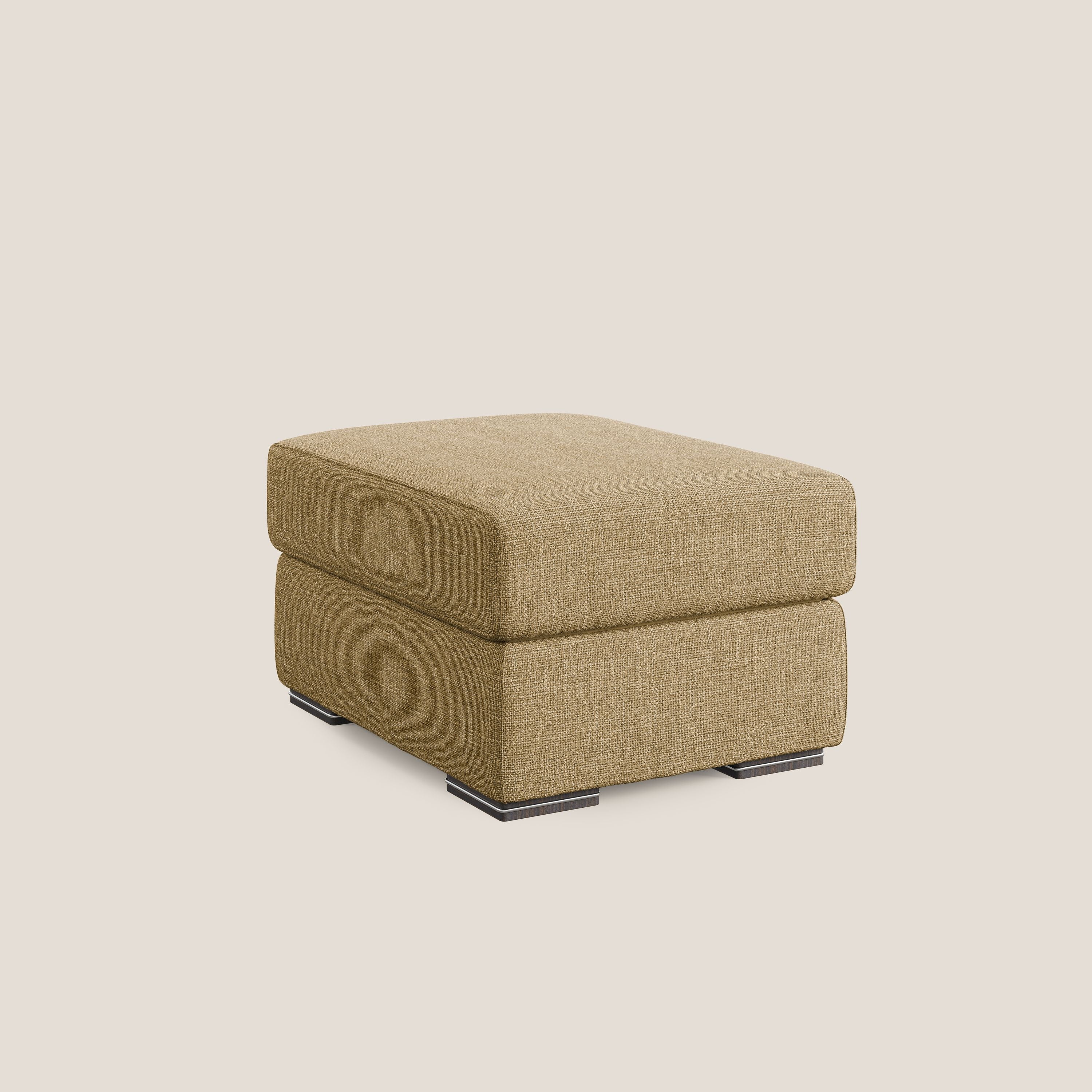 Sun pouf apribile contenitore in tessuto impermeabile morbido intreccio T06 giallo - divani.store