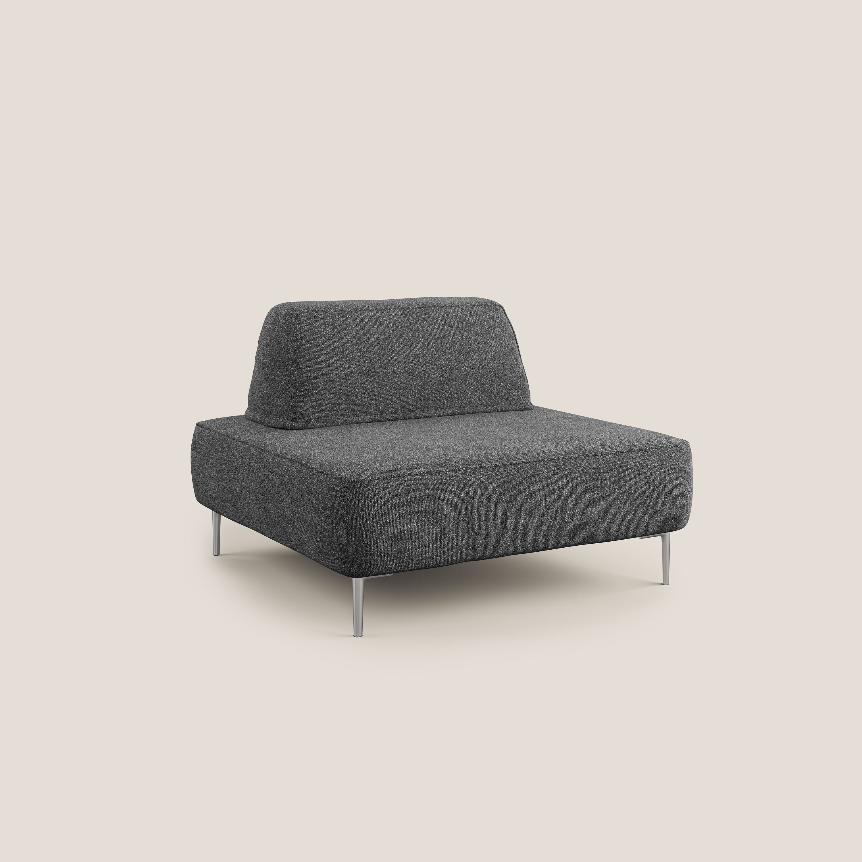 Newton poltrona modulare con schienali movibili T07 antracite - divani.store