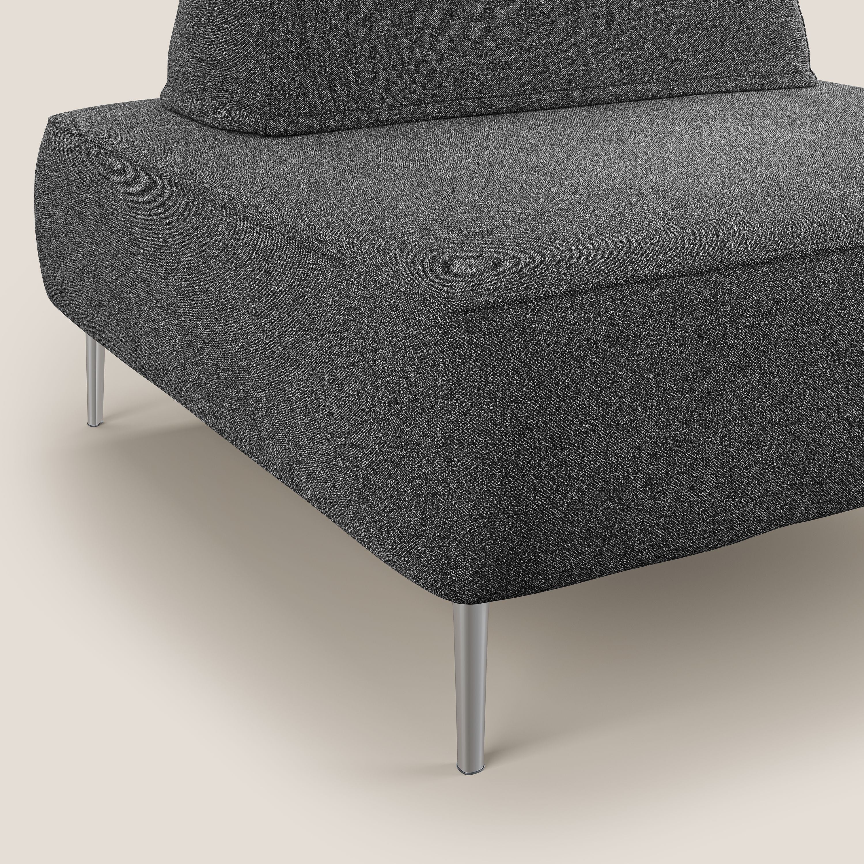 Newton poltrona modulare con schienali movibili T07 antracite - divani.store