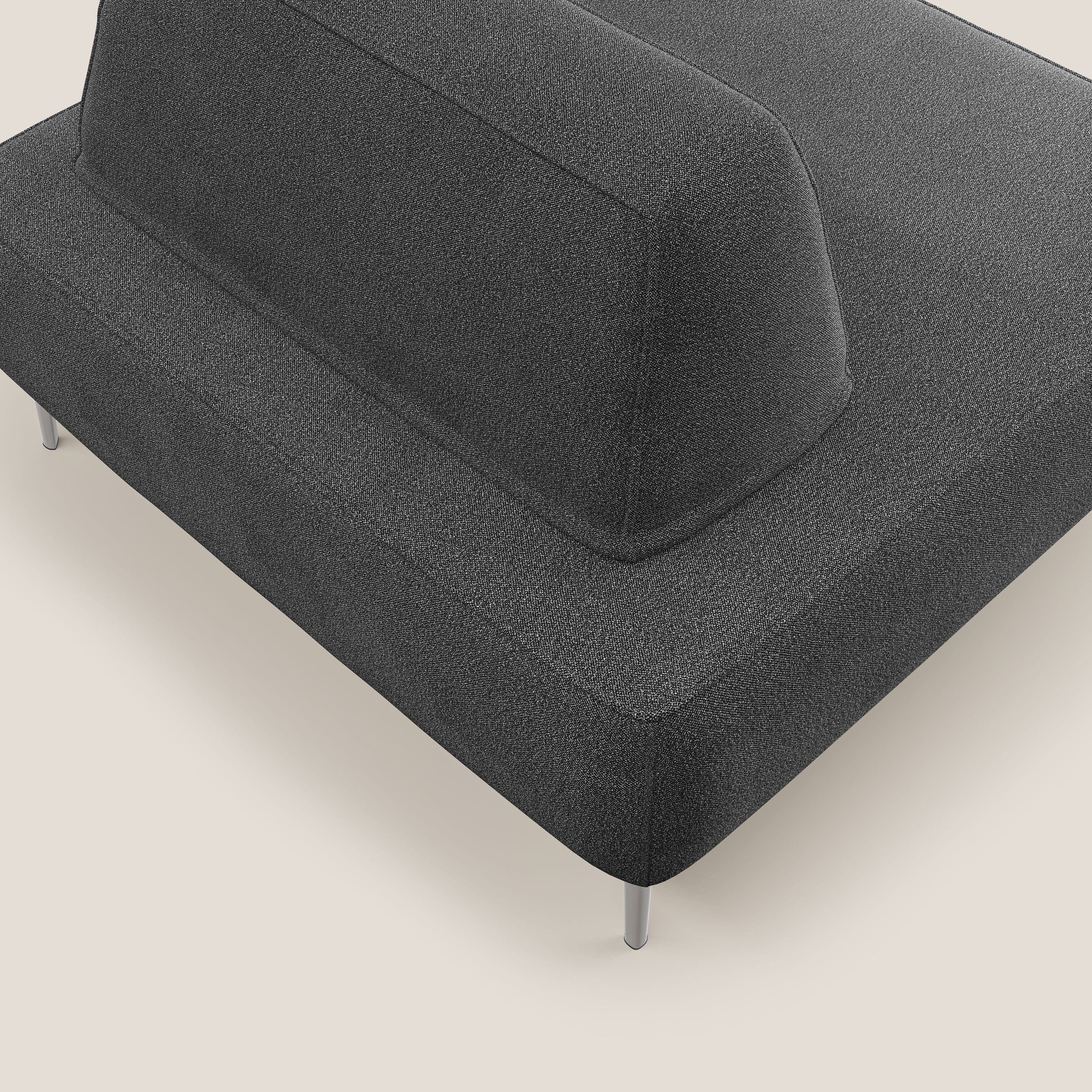 Newton poltrona modulare con schienali movibili T07 antracite - divani.store