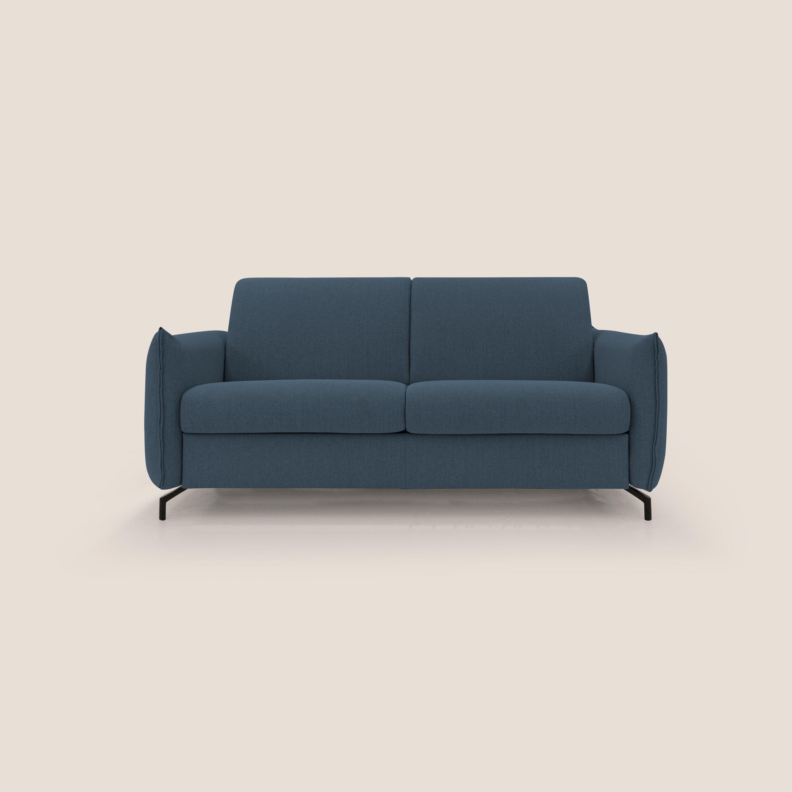 Scarlet divano letto in tessuto misto cotone impermeabile T19 blu - divani.store