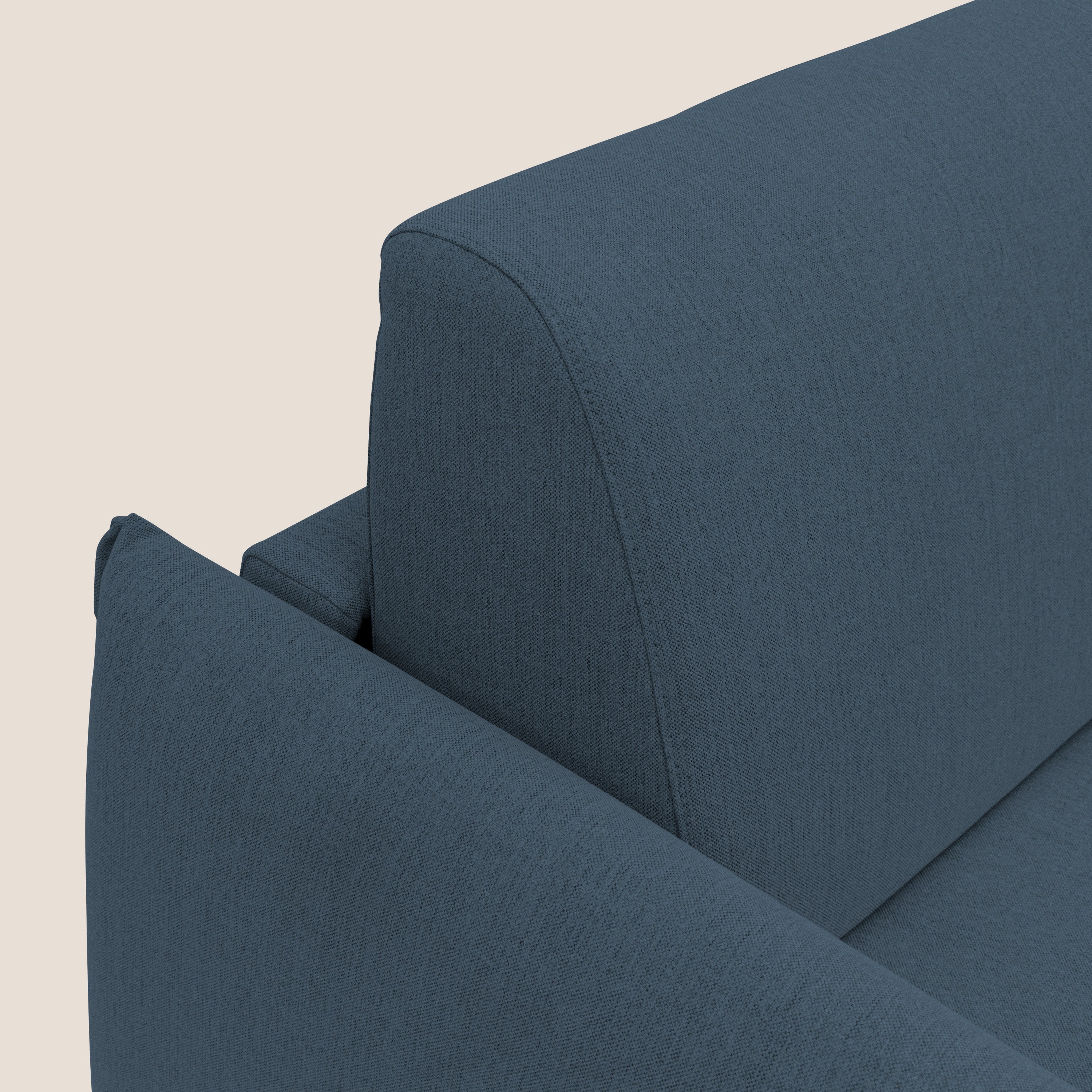 Scarlet divano letto in tessuto misto cotone impermeabile T19 blu - divani.store