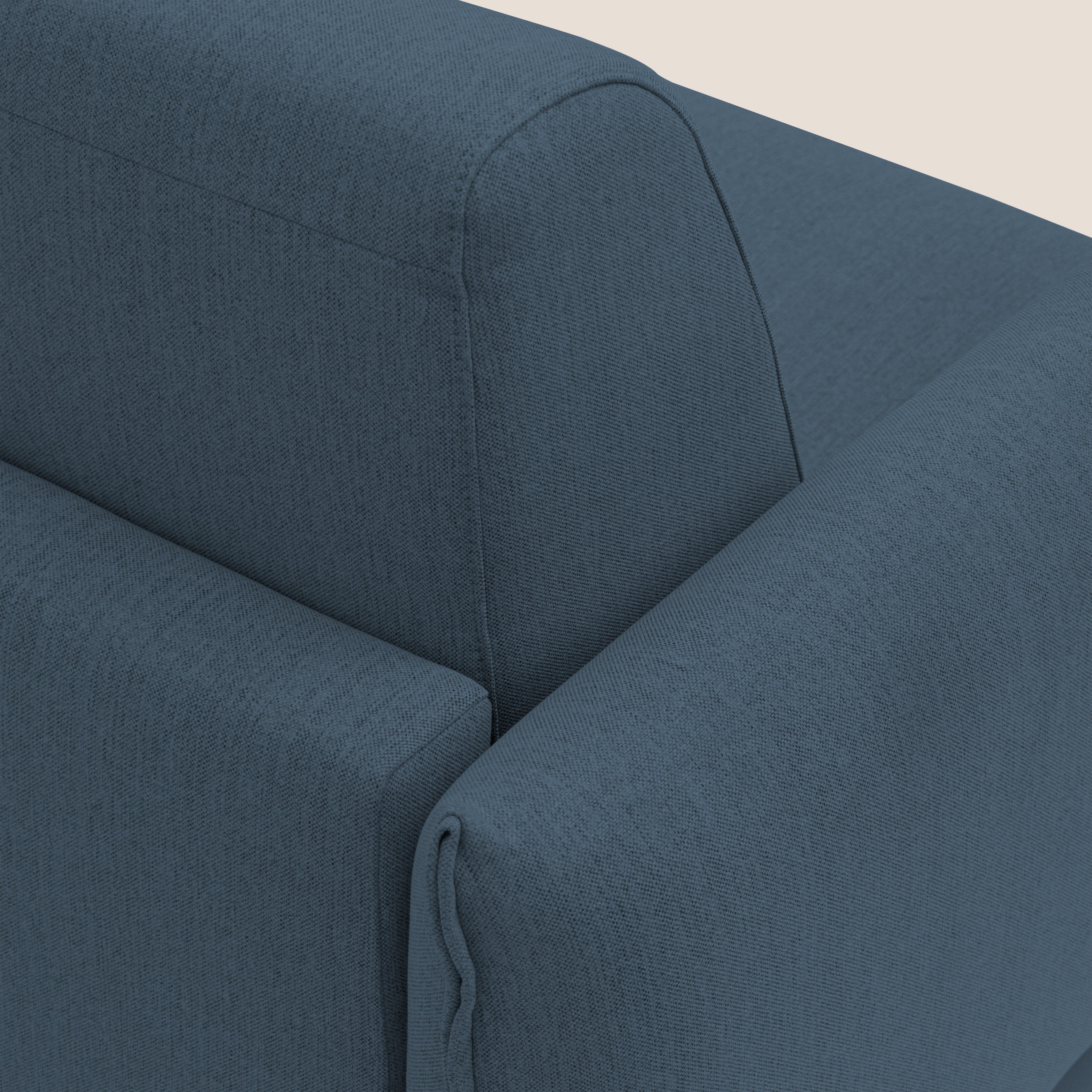 Scarlet divano letto in tessuto misto cotone impermeabile T19 blu - divani.store