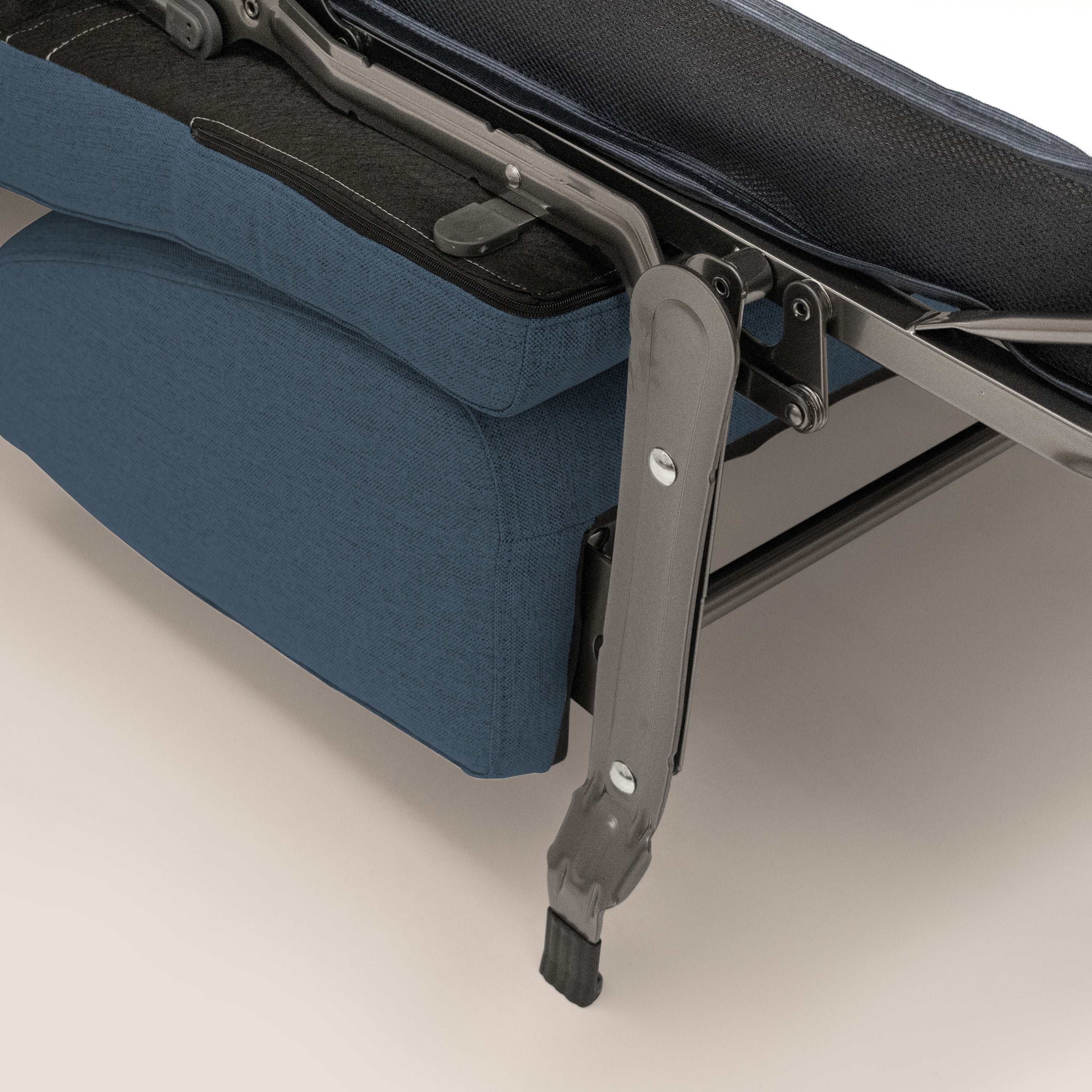 Scarlet canapé convertible en tissu mixte coton imperméable T19 bleu