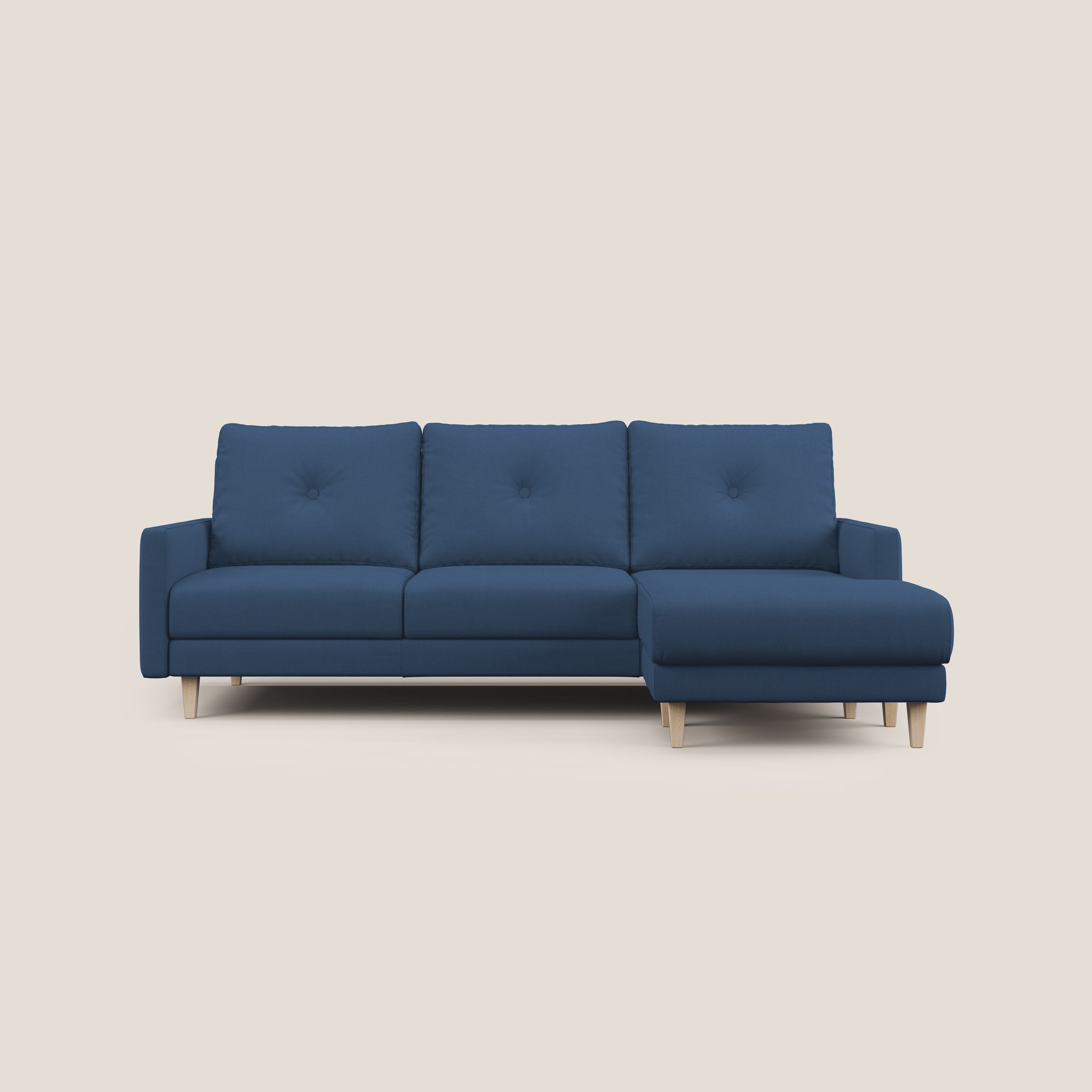 Matisse Divano angolare con sedute scorrevoli in tessuto morbido smacchiabile T17 - divani.store